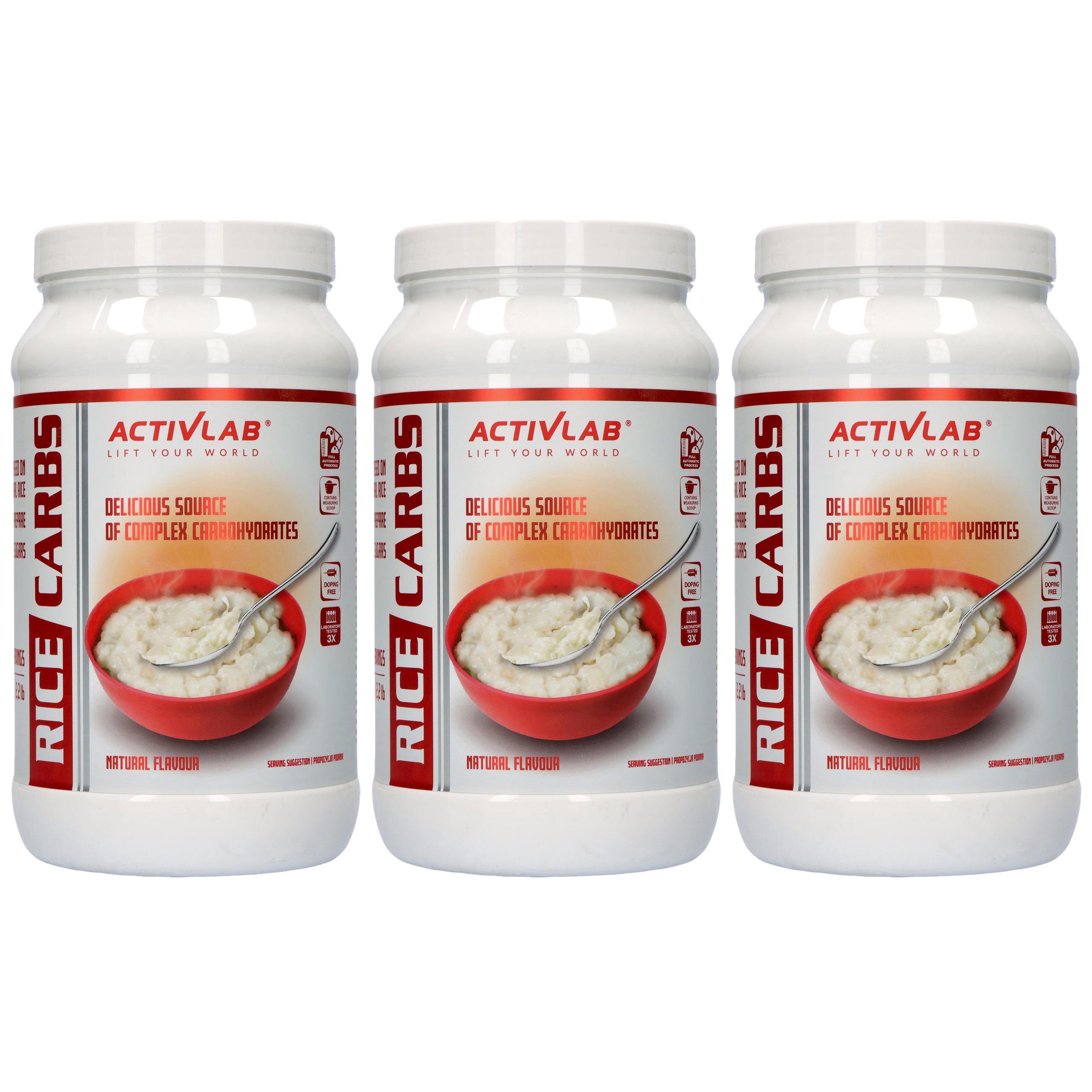 ACTIVLAB Rice Carbs - 3x 1000g - Kleik Ryżowy