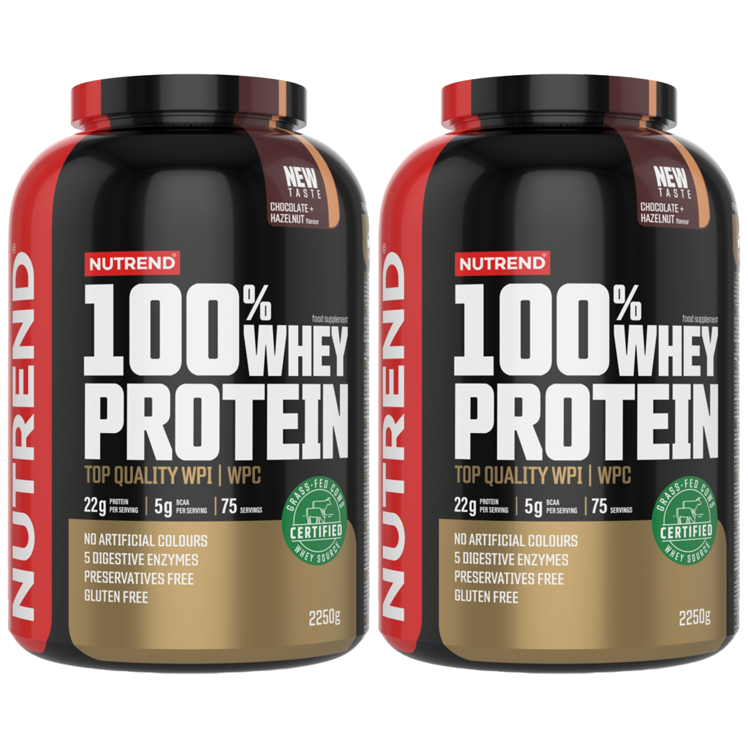 NUTREND 100% Whey Protein - 2x 2250g