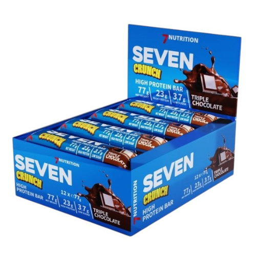 7 NUTRITION - Seven Crunch HP Bar - 12x 77g - Triple Chocolate