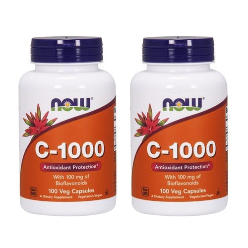 NOW Vitamin C-1000 Boiflavonoids - 2x 100vcaps