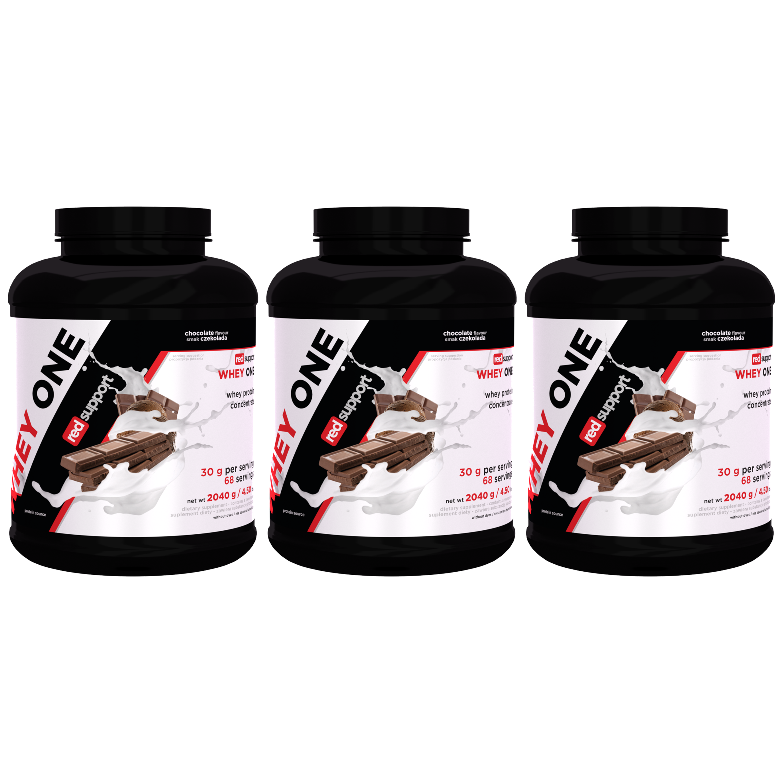 RED SUPPORT Whey One - 3x 2040g