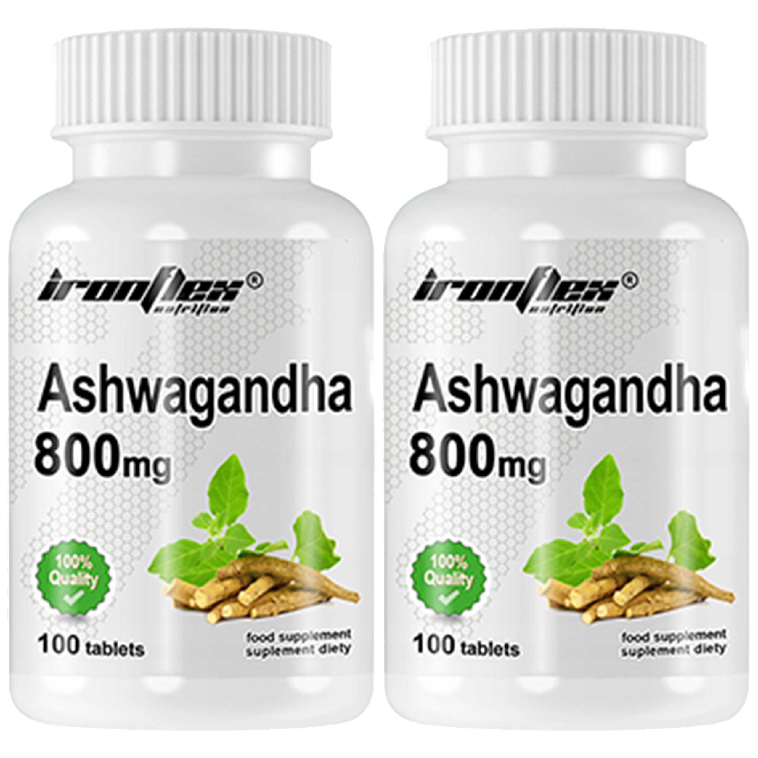 IRONFLEX Ashwagandha 800mg - 2x 100tabs