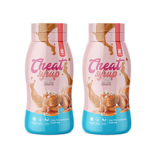 Cheat Meal Nutrition Syrup 0% (Syrop zero kalorii) - 2x 500ml - Słony karmel