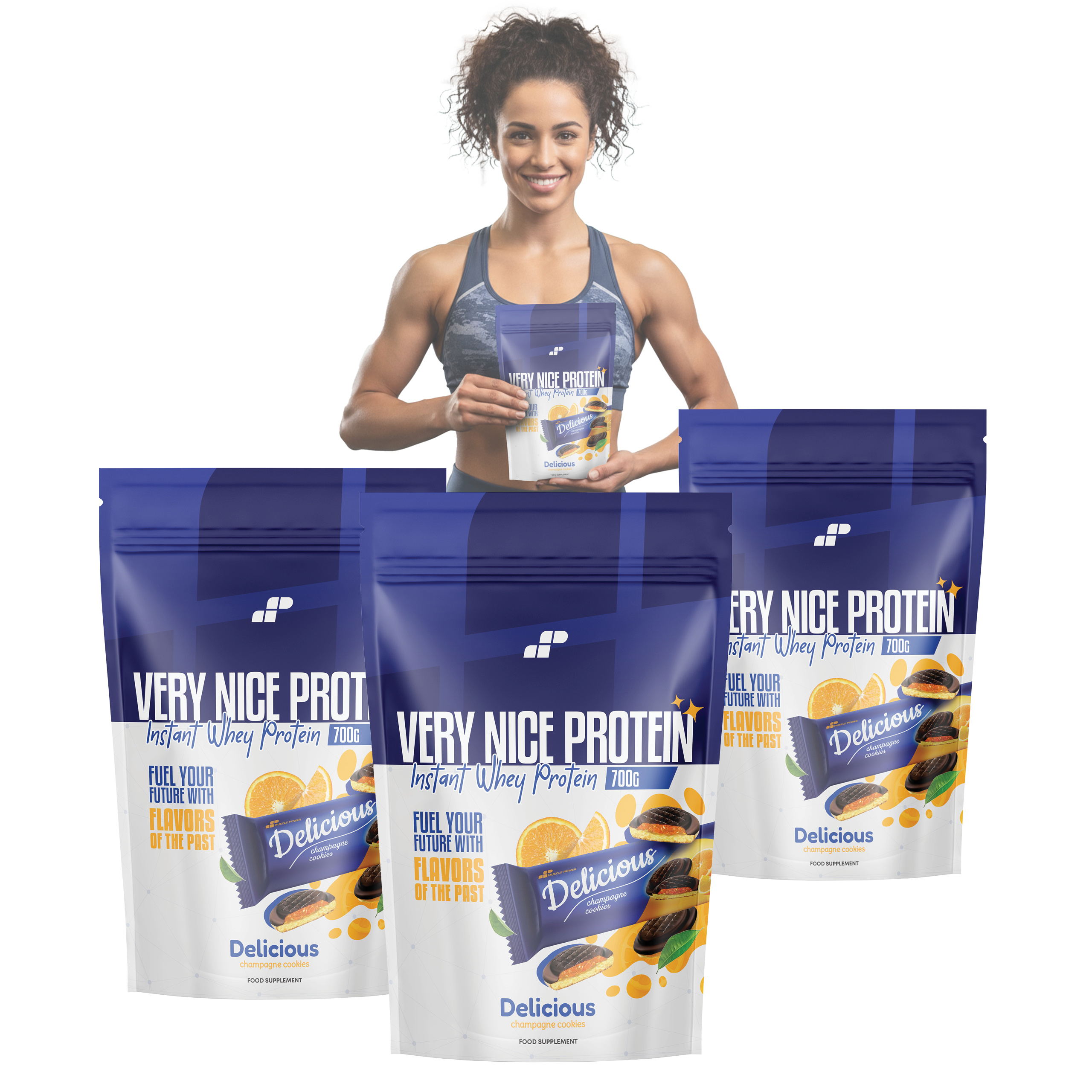 3x MP NUTRITION Very Nice Protein - 700g