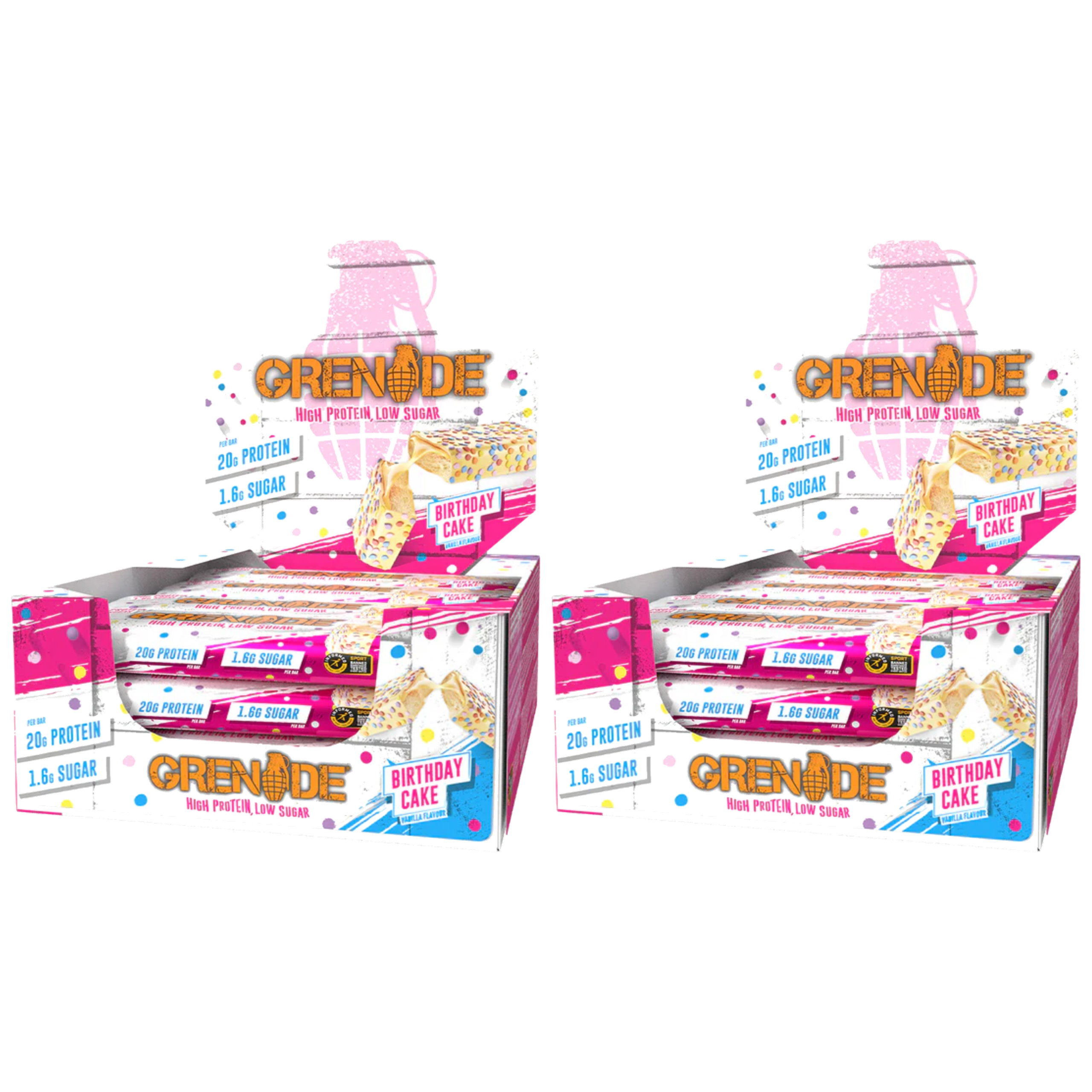 GRENADE - Protein Bar - 12x 2x 60g