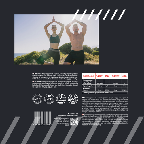 MP NUTRITION Mg + B6 - 90tabs - Magnez + Witamina B6