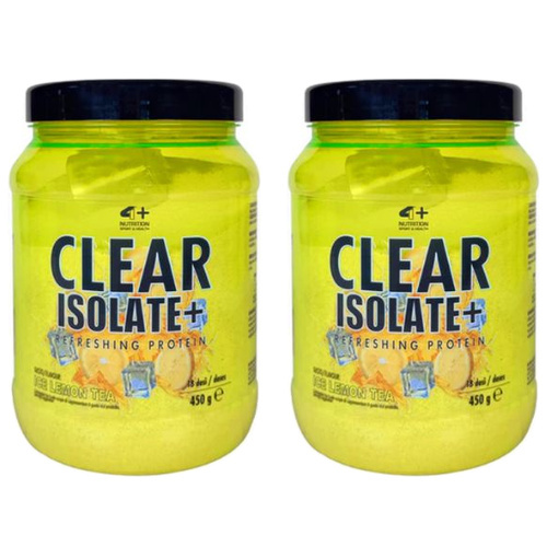 4+ NUTRITION - Clear Isolate+ - 2x 450g - Ice Lemon Tea