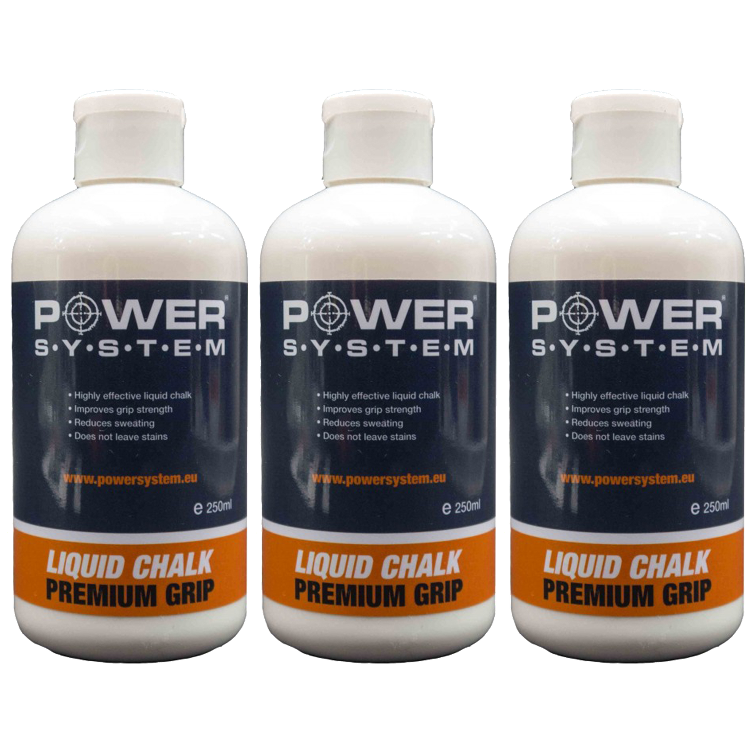 POWER SYSTEM Chalk Liquid - 3x 250ml (Magnezja w płynie)