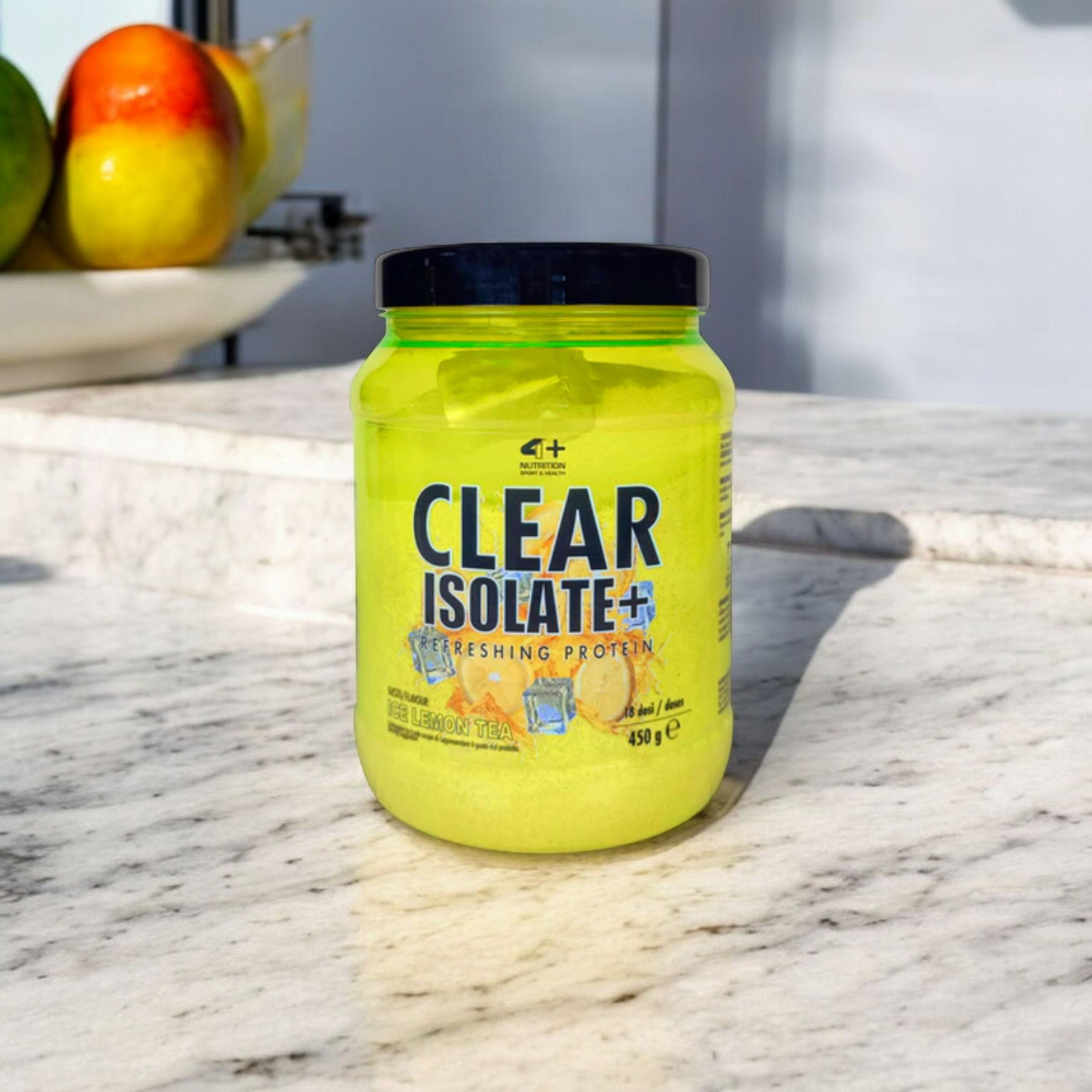 4+ NUTRITION - Clear Isolate+ - 450g - Ice Lemon Tea