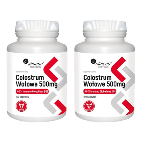 ALINESS Colostrum Wołowe 500mg - 2x 100caps