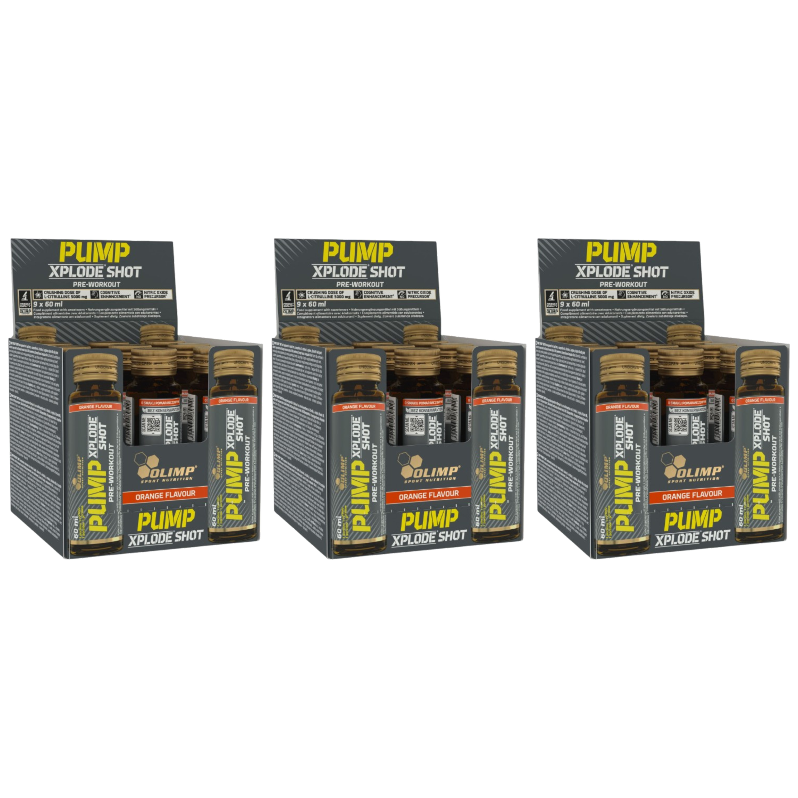 OLIMP - Pump Xplode Shot - 9x 3x 60ml - Orange