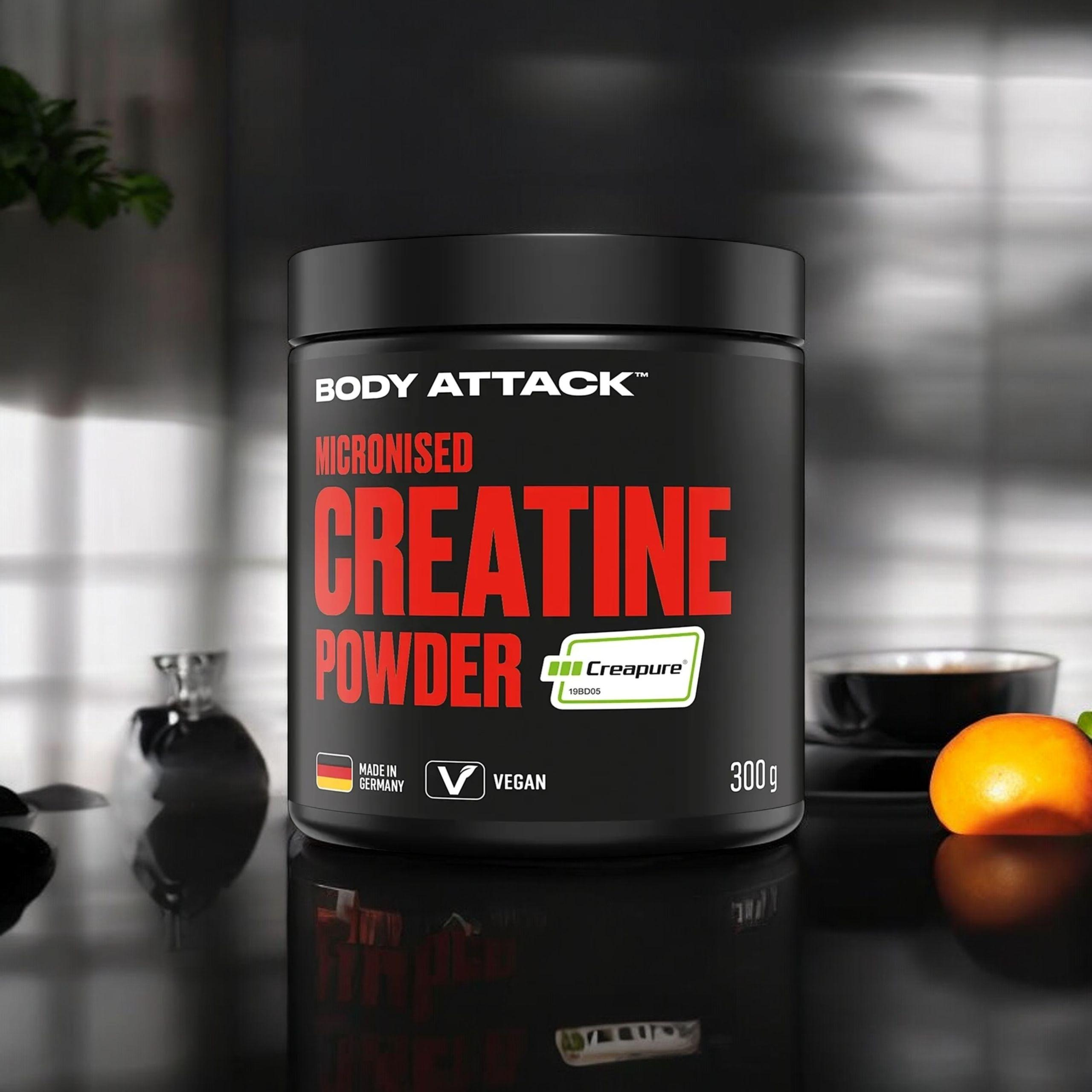 BODY ATTACK - Micronised Creatine Creapure - 300g - Natural