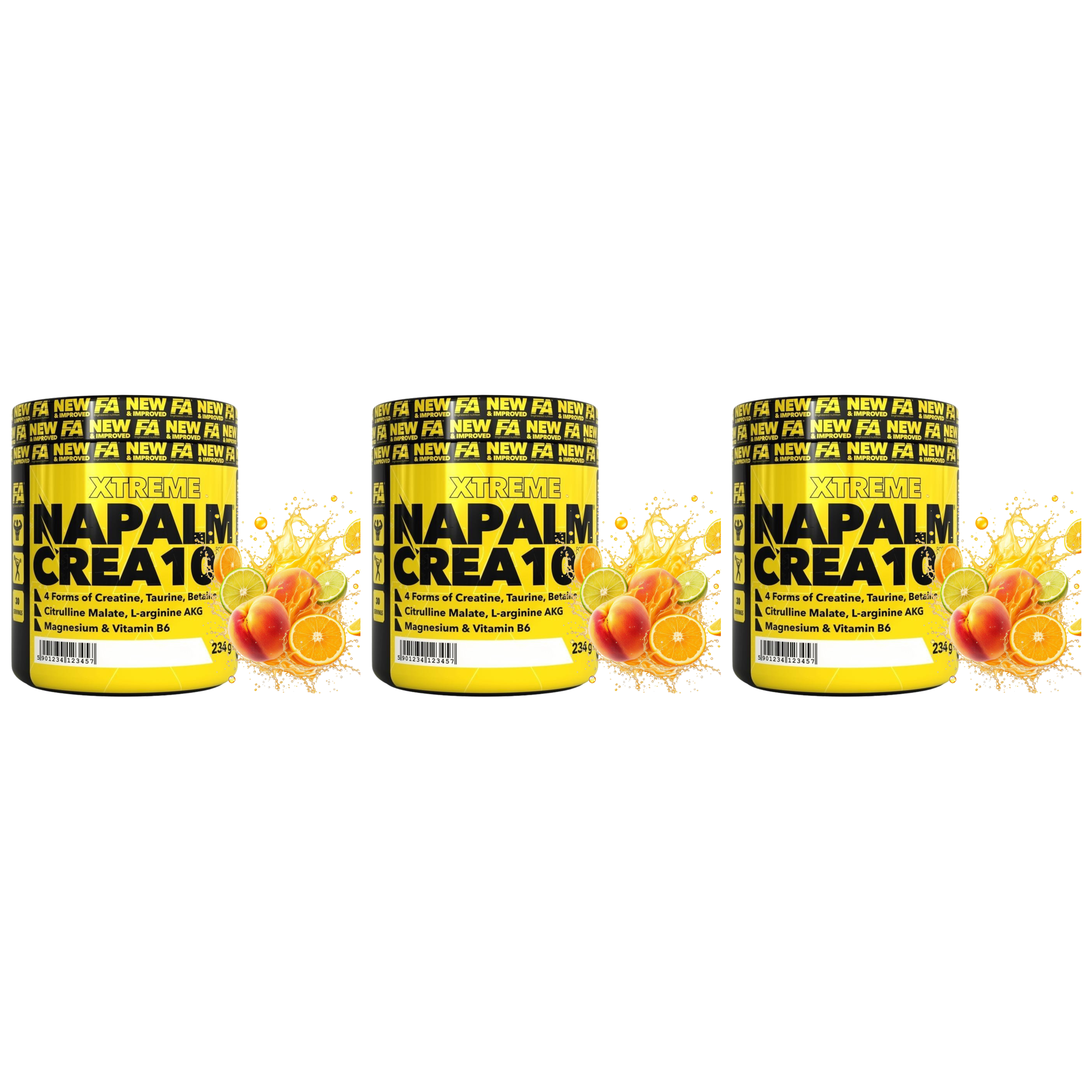 FITNESS AUTHORITY - Napalm Crea10 - 3x 234g