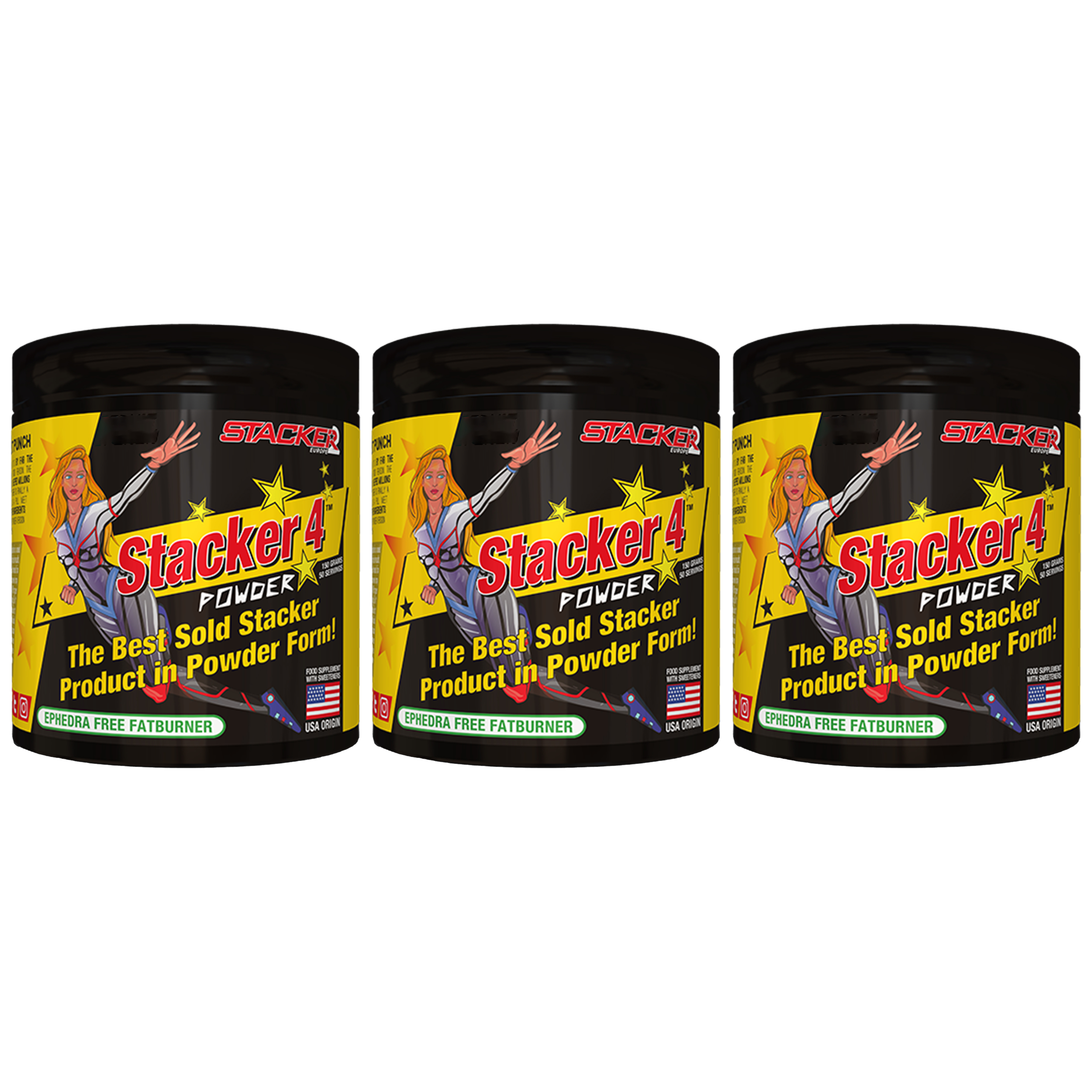 STACKER2 Stacker 4 Powder - 3x 150g NIE ODKRYWAĆ