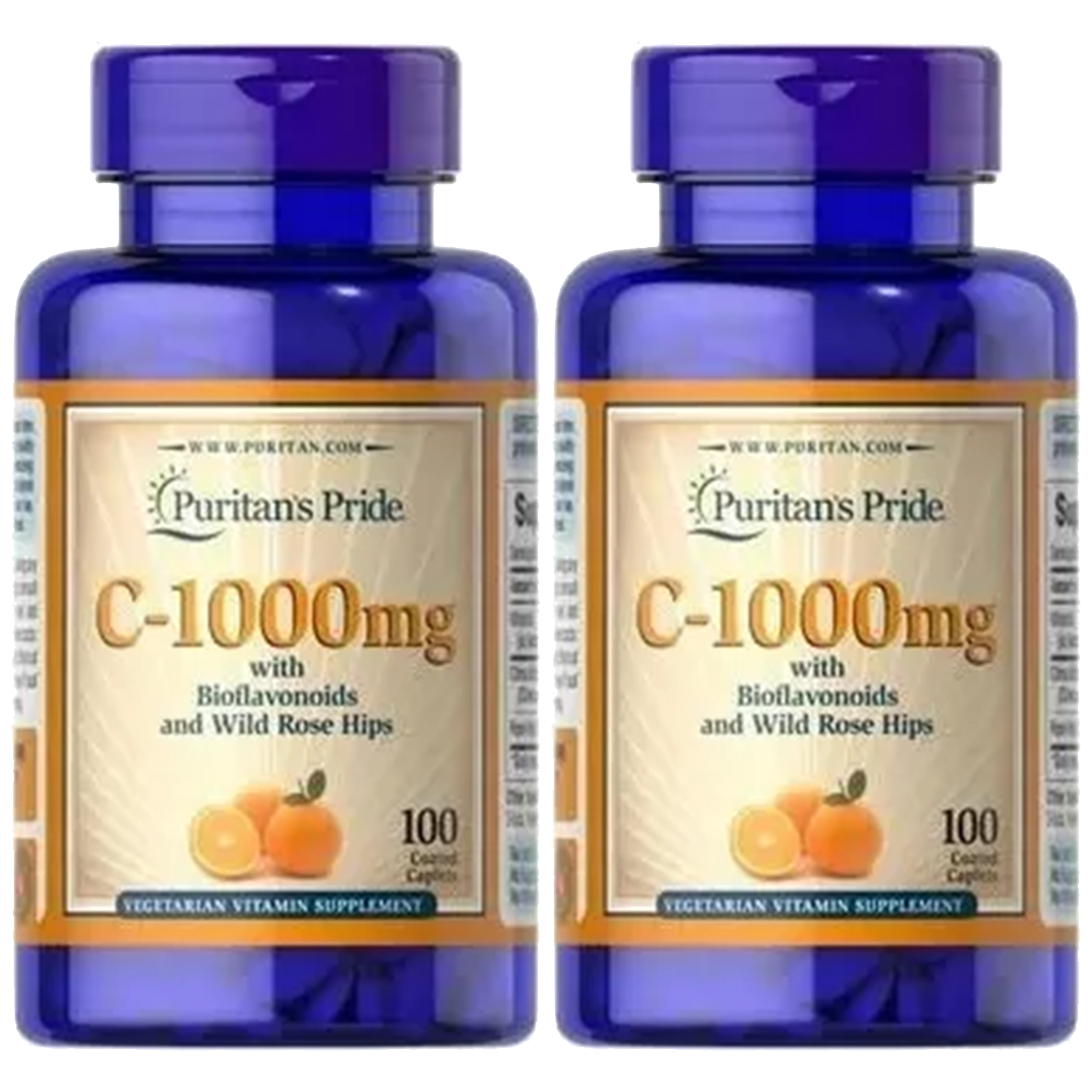 Puritan's Pride Vitamin C-1000 With BioFlav Rose Hips - 2x 100caps