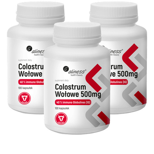 ALINESS Colostrum Wołowe 500mg - 3x 100caps