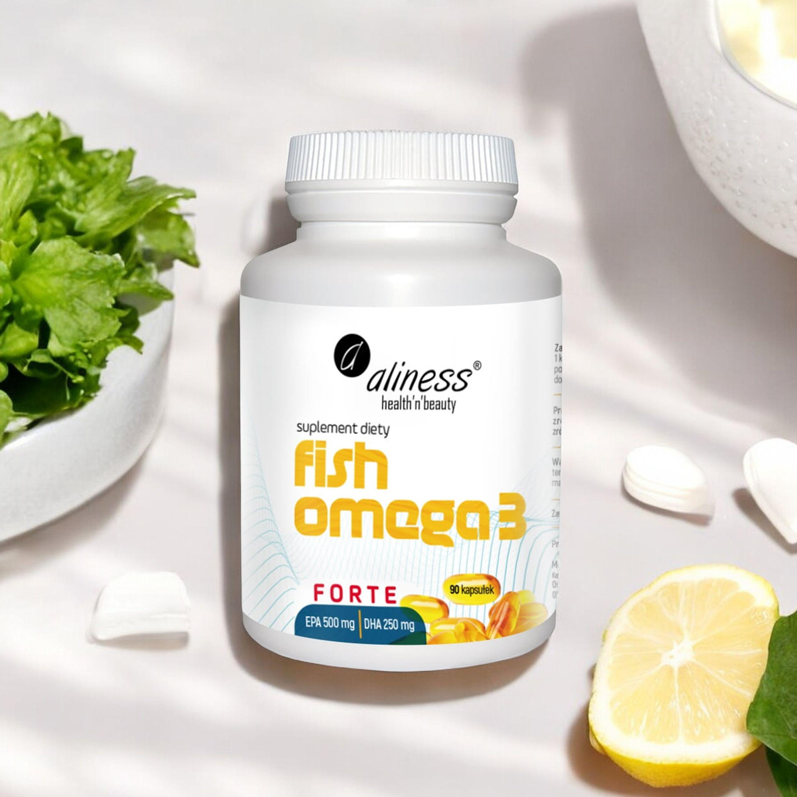 ALINESS - Fish Omega 3 Forte EPA 500mg DHA 250mg - 3x 60caps.
