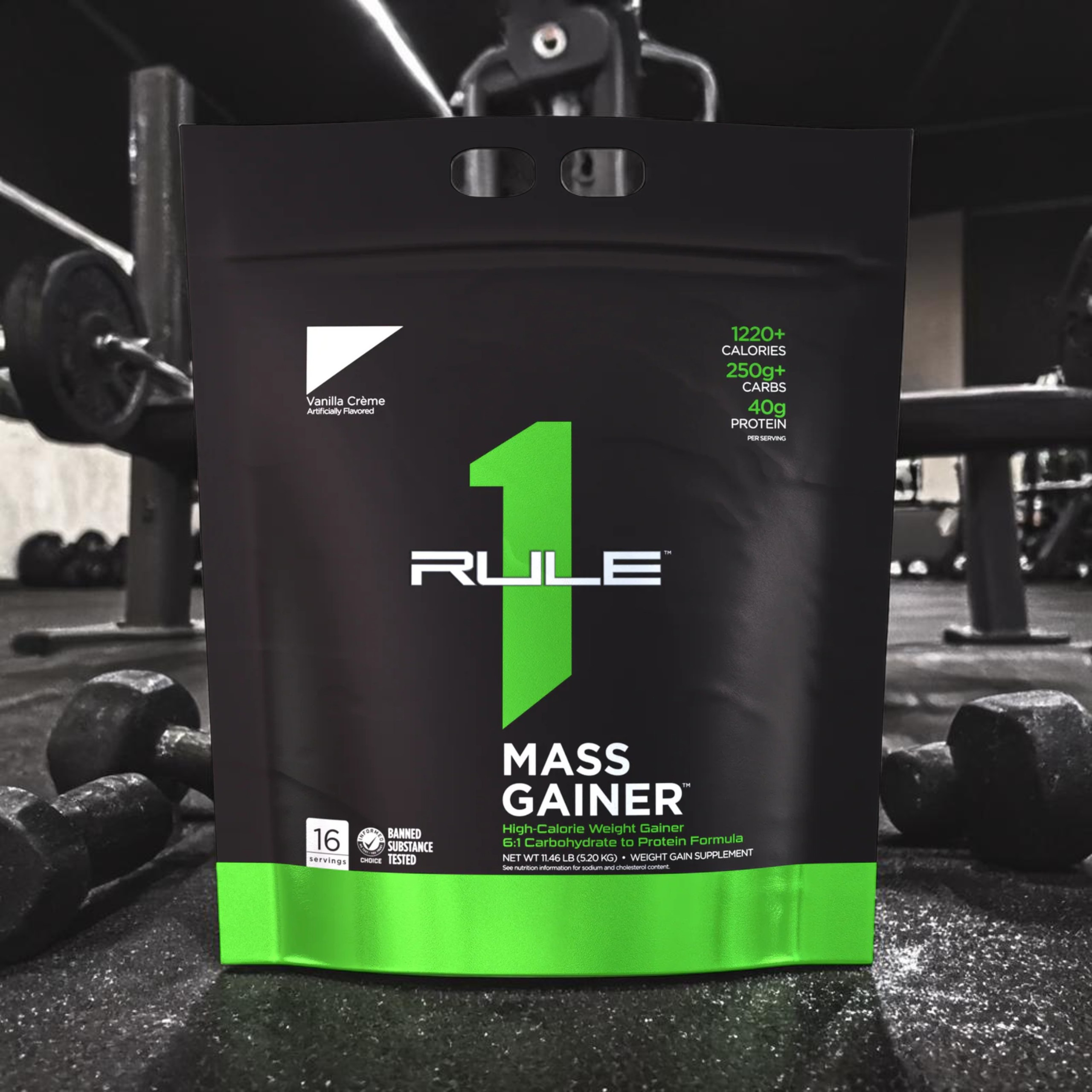 RULE1 - R1 Mass Gainer - 2x 5200g - Vanilla Cream