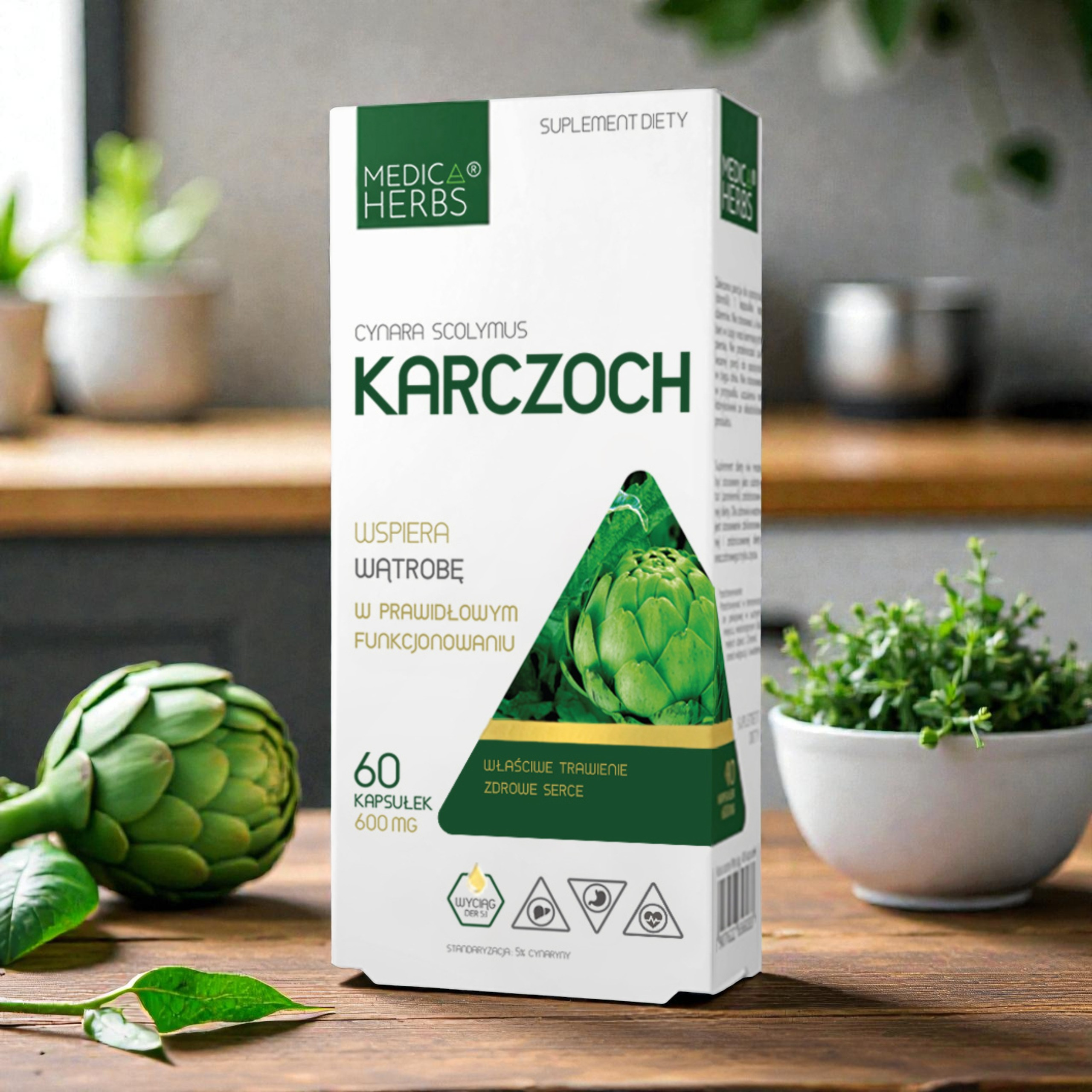 MEDICA HERBS - Karczoch 600mg - 2x 60caps.