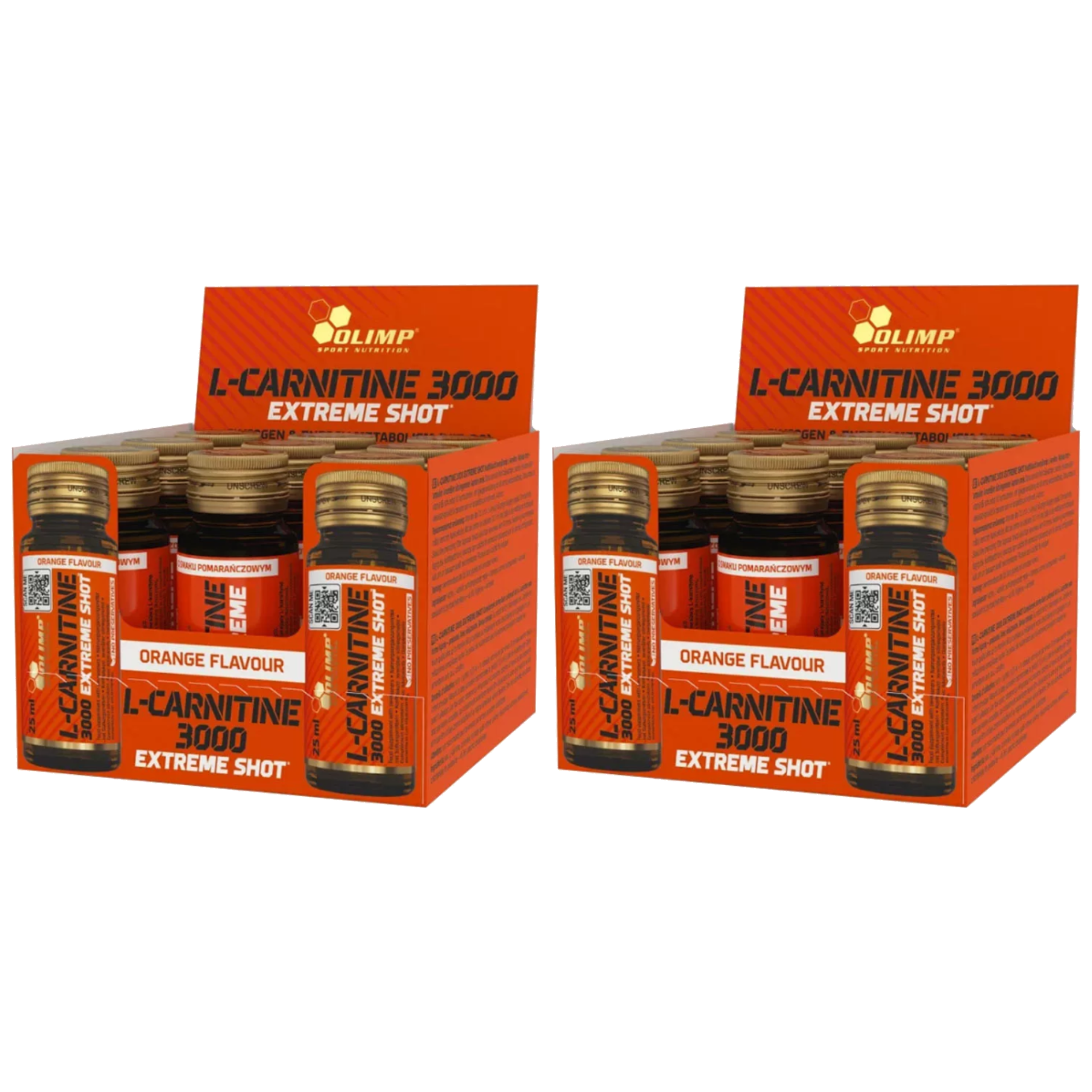 OLIMP - L-Carnitine 3000 Extreme Shot - 9x 2x 25ml - Orange