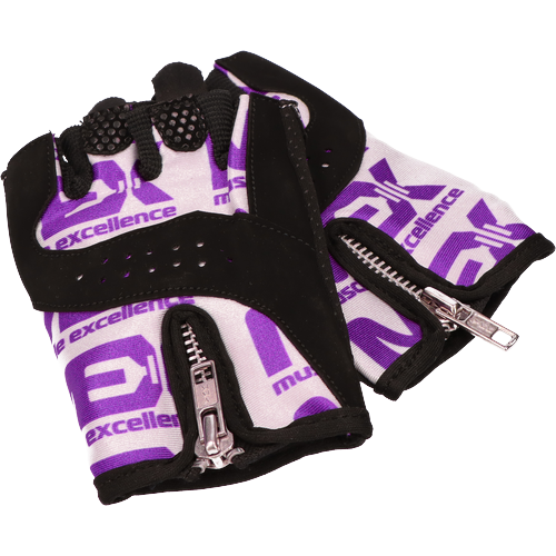 MEX NUTRITION - 3x Smart Zip Purple Gloves 