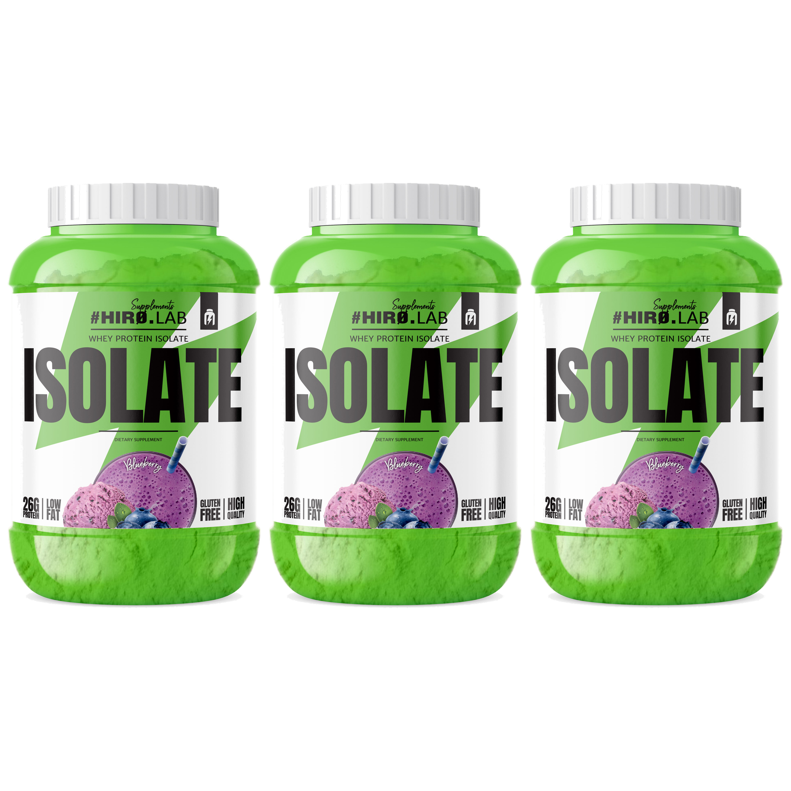 HIRO.LAB Whey Protein Isolate - 3x 1800g