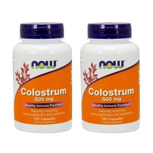 NOW Colostrum 500mg - 2x 120vcaps