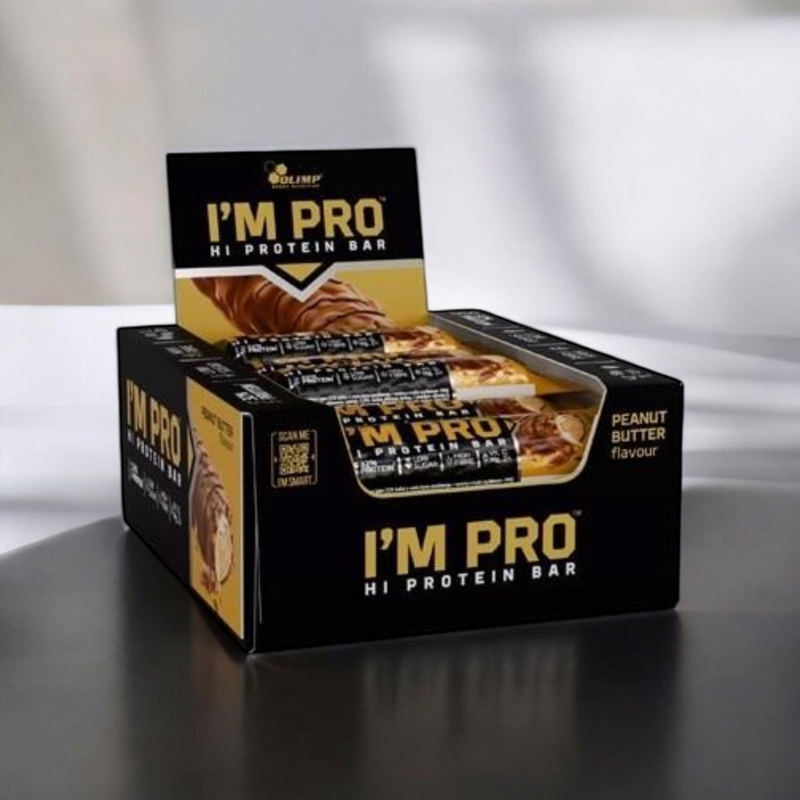 OLIMP - Im PRO Protein Bar - 15x 40g - Peanut Butter - WYPRZEDAŻ - 21-04