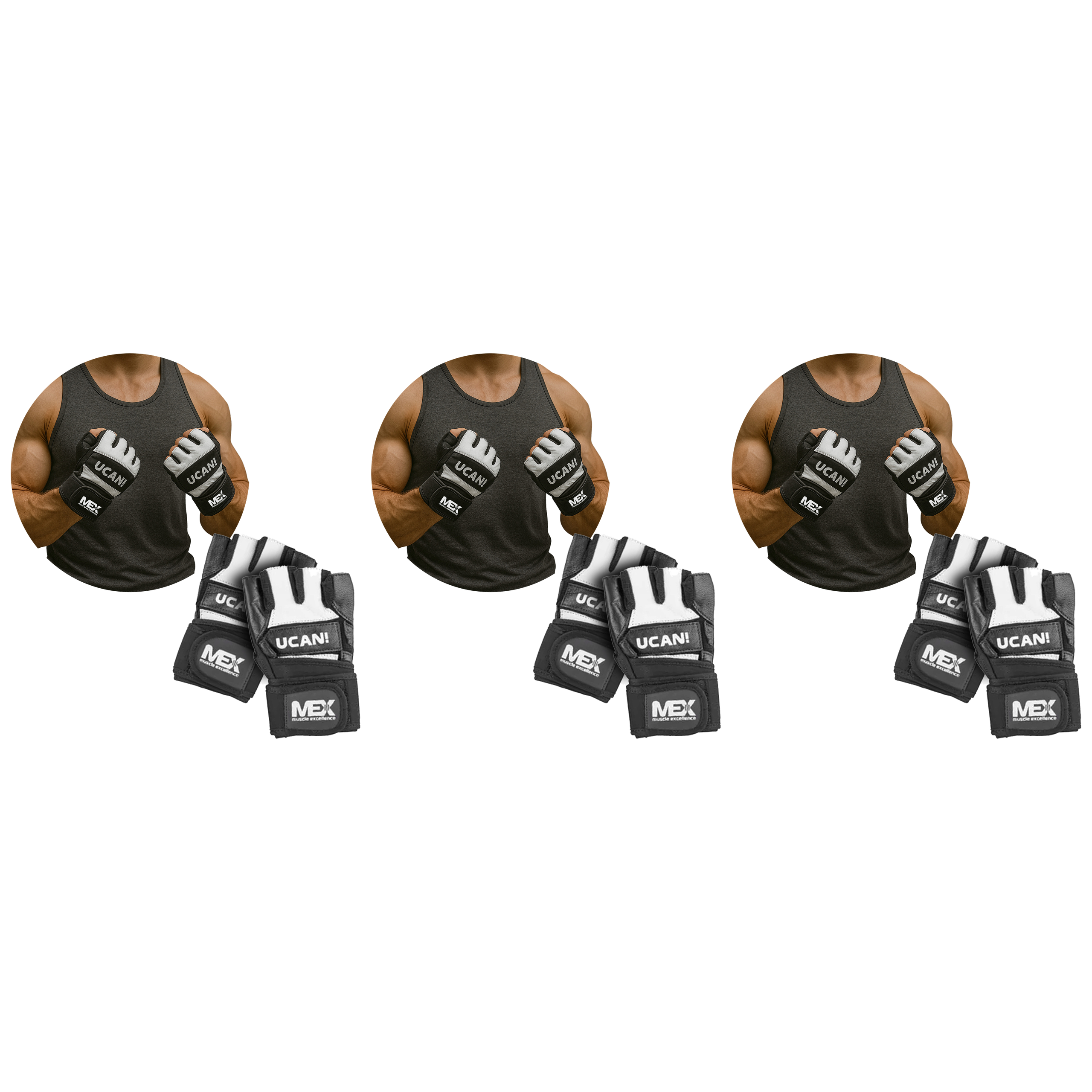 MEX NUTRITION - 3x U Can Training Grips
