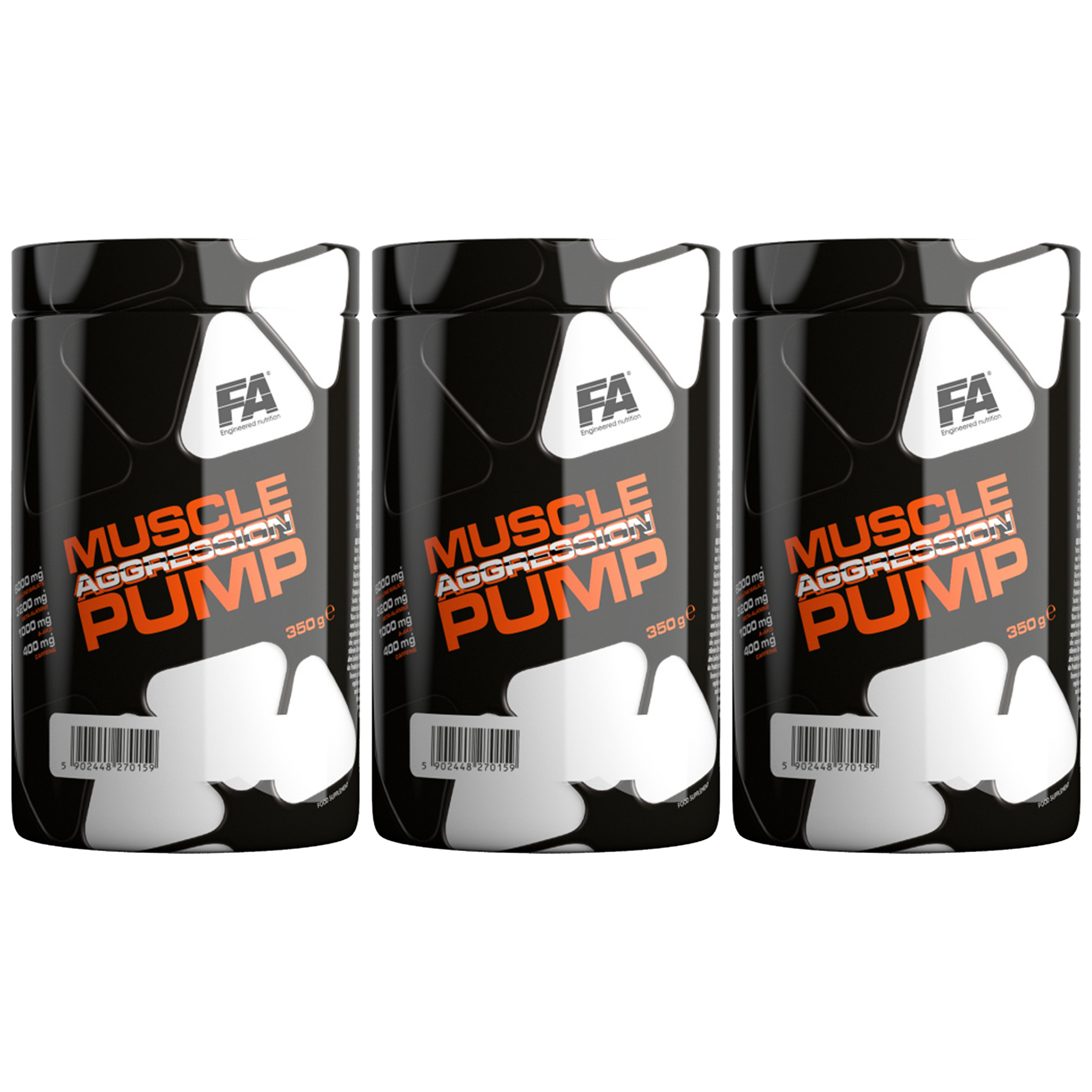 FITNESS AUTHORITY Muscle Pump Aggression - 3x 350g