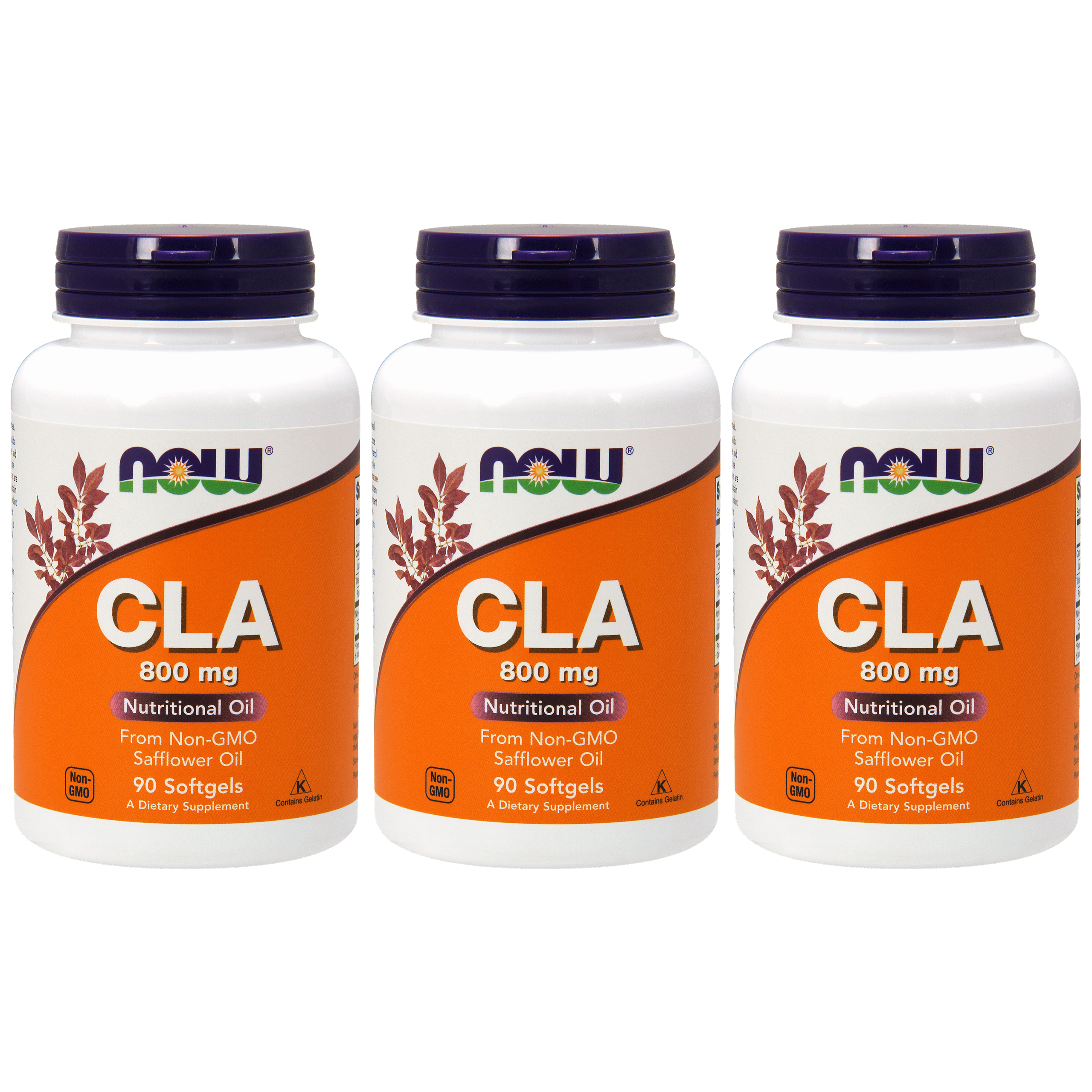 NOW CLA 800mg - 3x 90soft gels