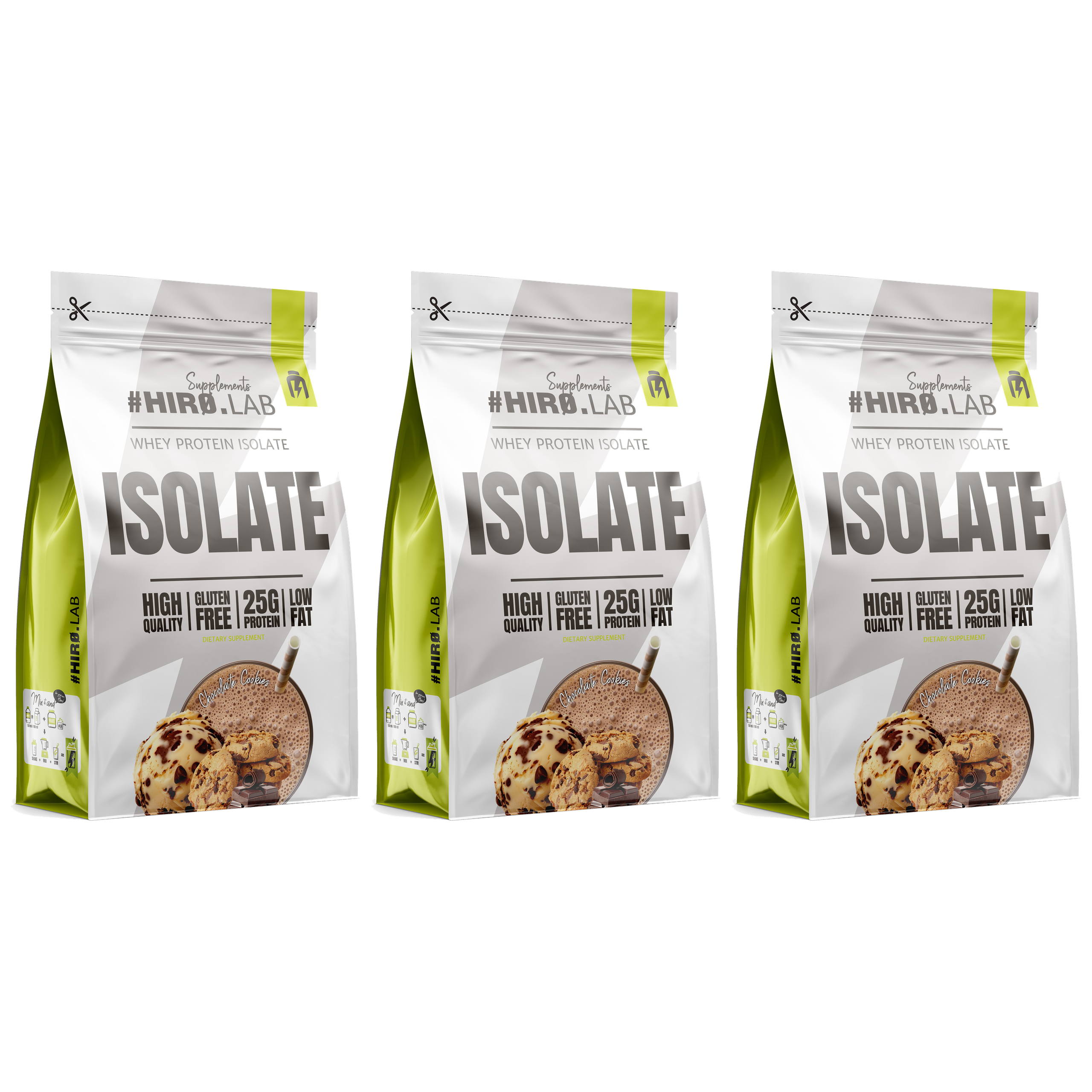 HIRO.LAB Whey Protein Isolate - 3x 700g