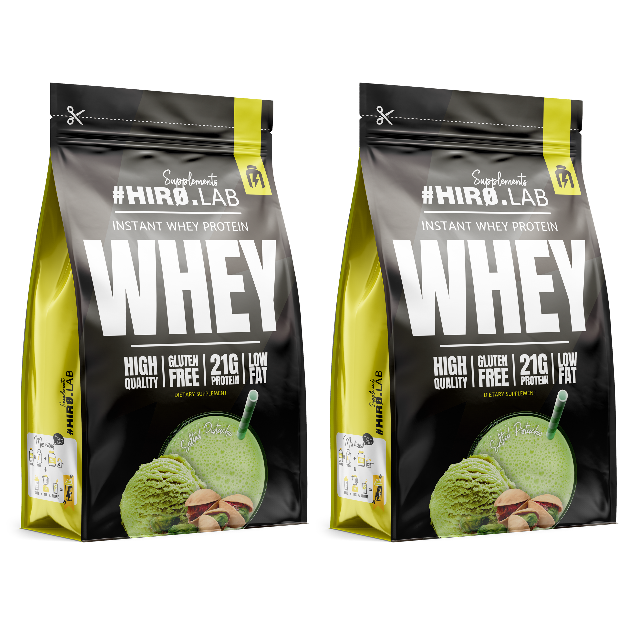 HIRO.LAB Instant Whey Protein - 2x 2000g (BAG)