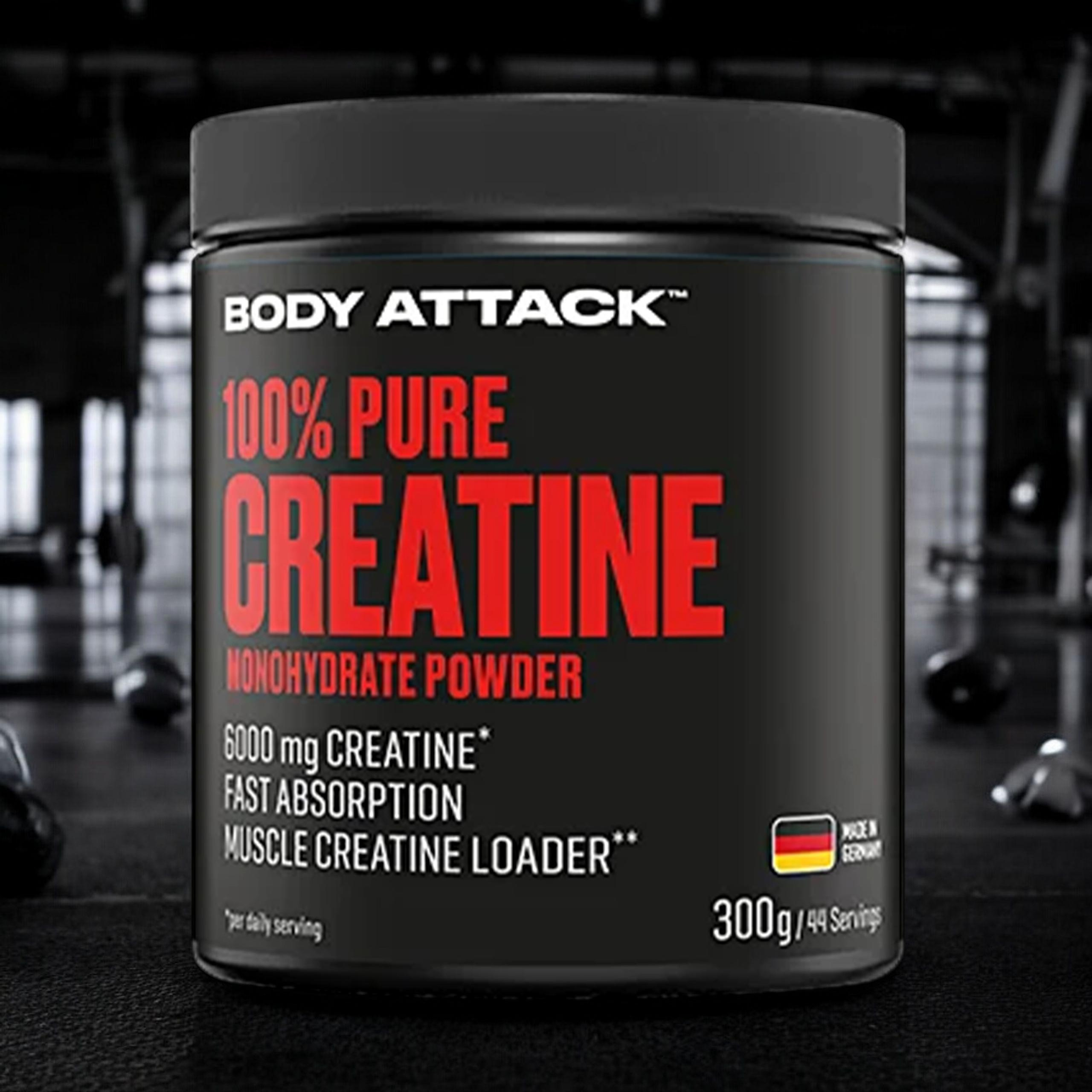 BODY ATTACK 100% Pure Creatine - 300g - Natural