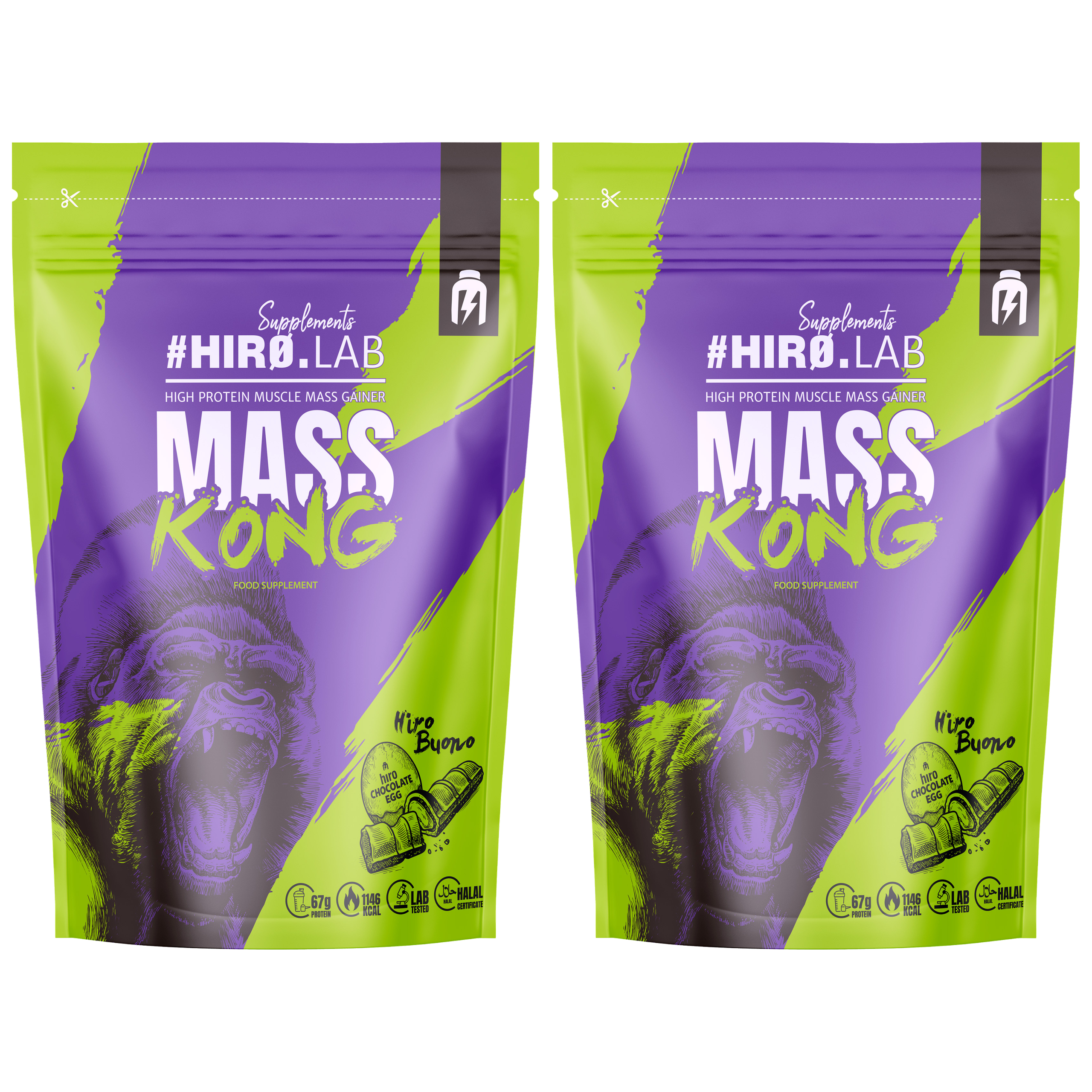 HIRO.LAB Mass Kong - 2x 1000g