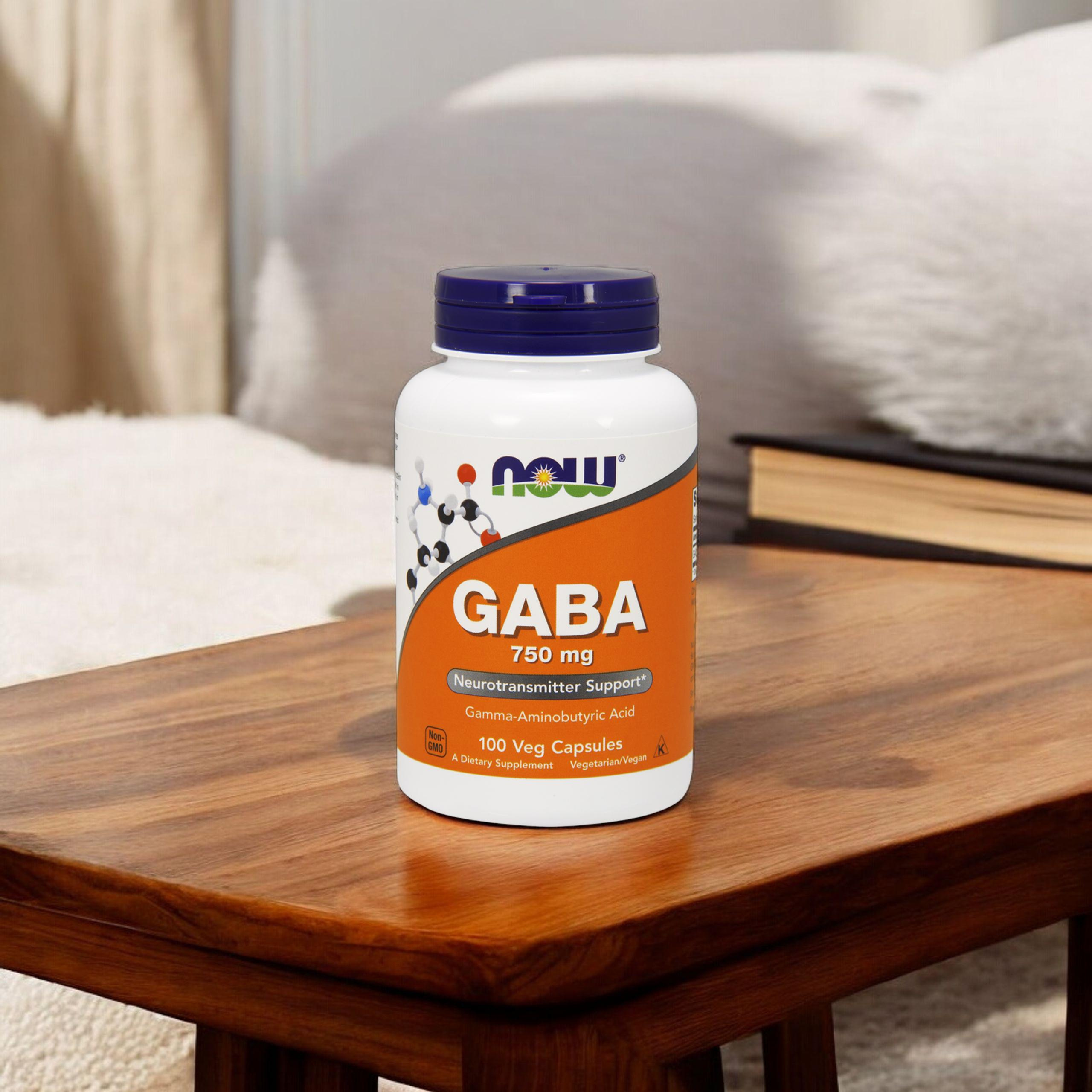 NOW Gaba 750mg - 3x 100vegcaps