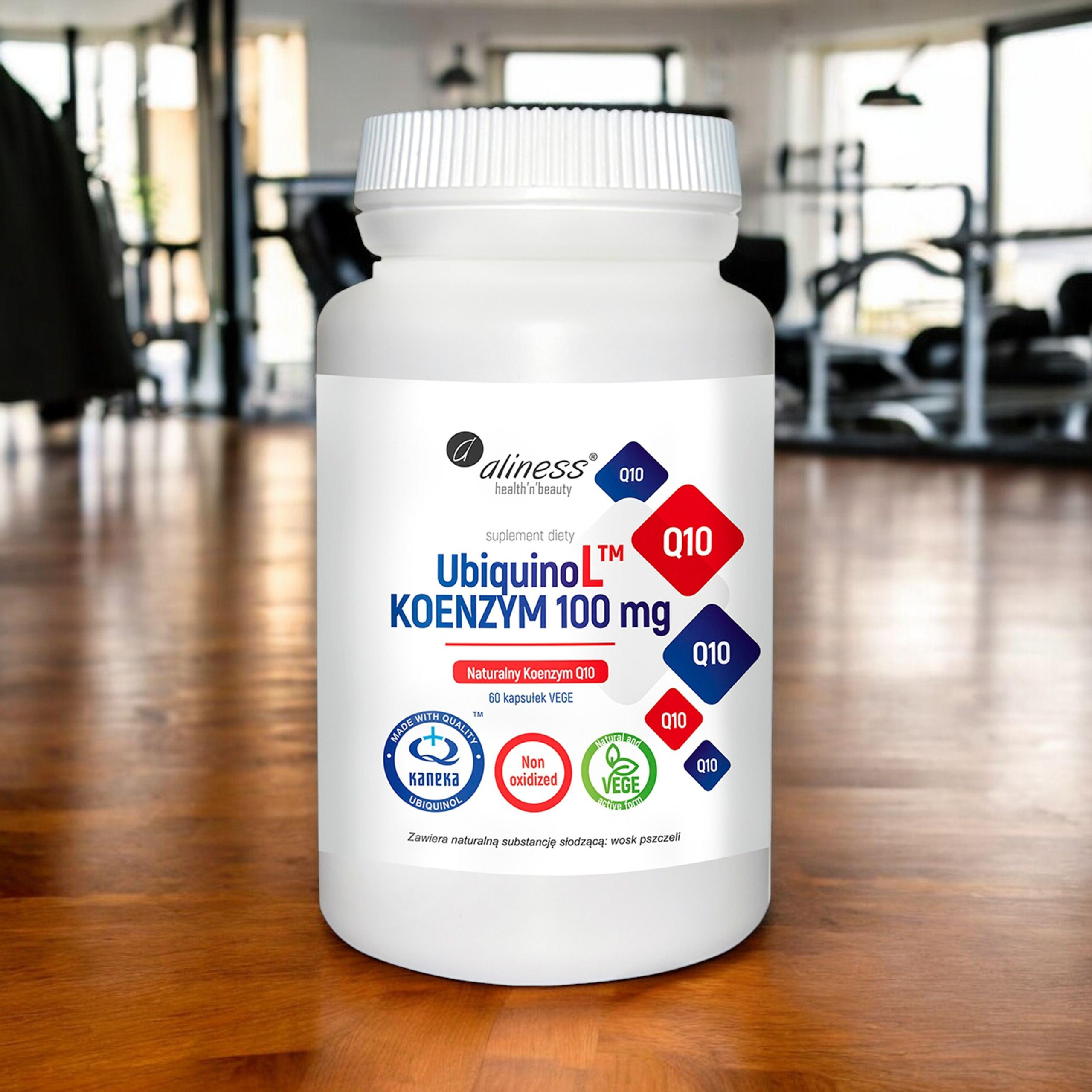ALINESS - UbiquinoL KANEKA Naturalny KOENZYM Q10 100mg - 2x 60vcaps
