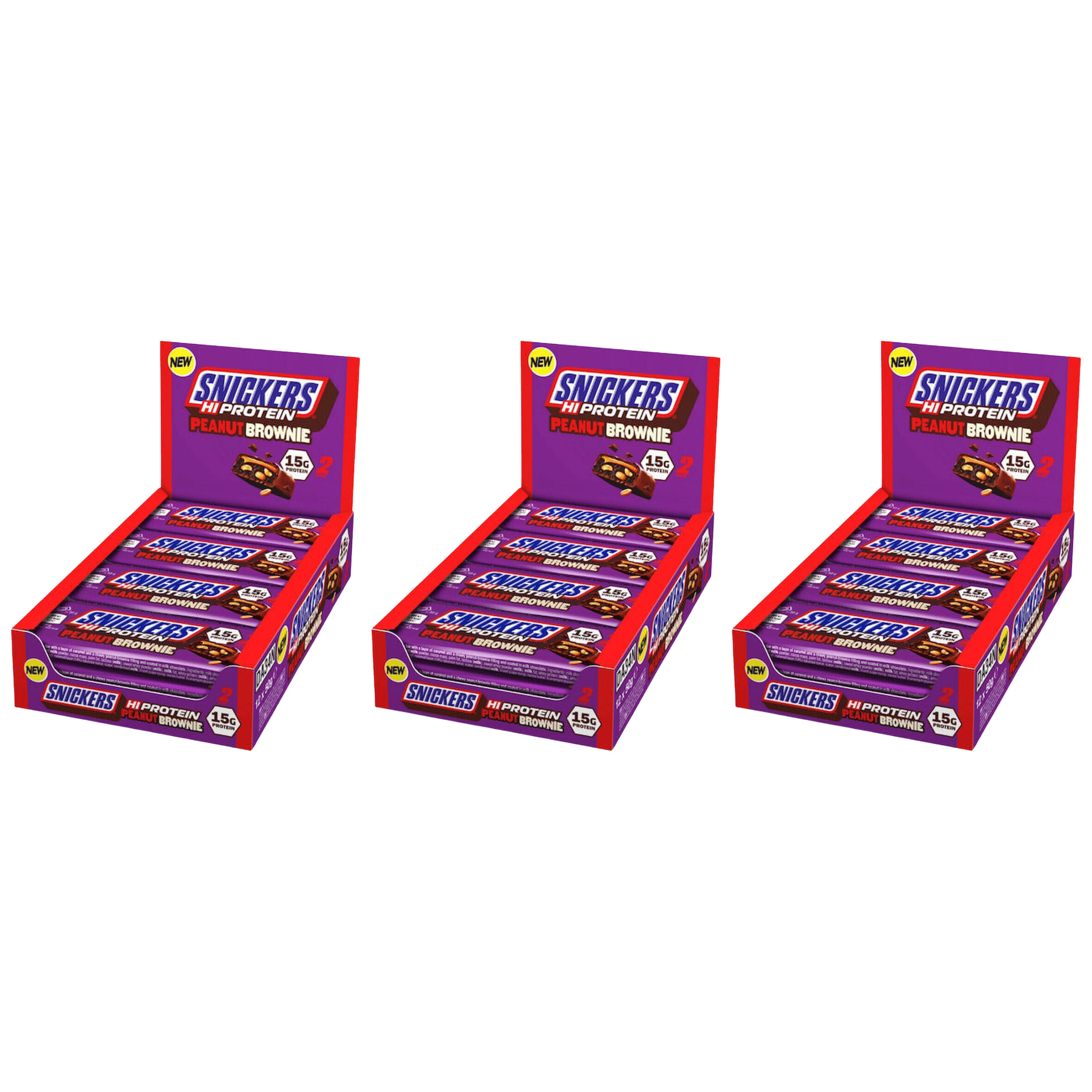 Mars - Baton Snickers HIProtein Bar - 12x 3x 50g