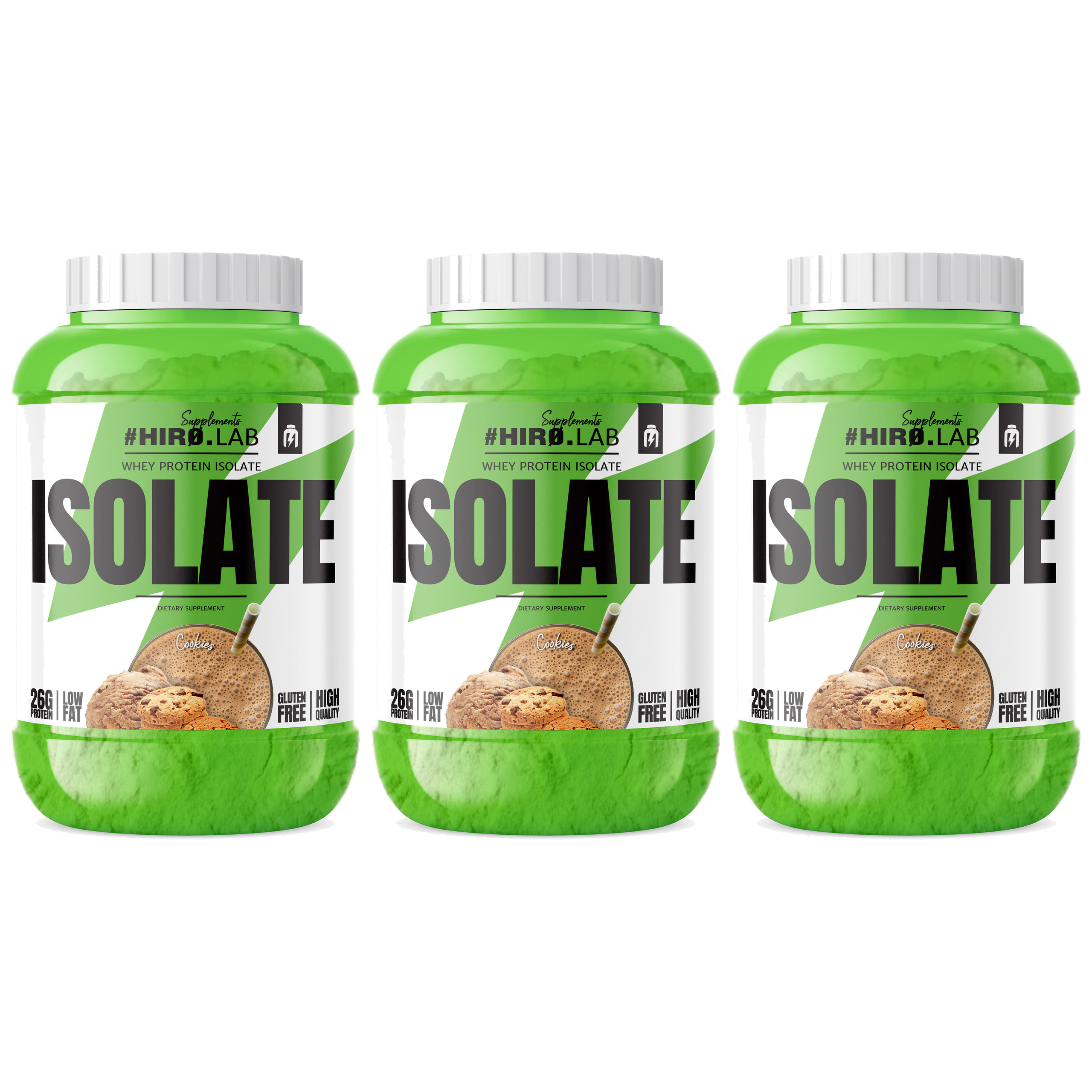 HIRO.LAB Whey Protein Isolate - 3x 1800g
