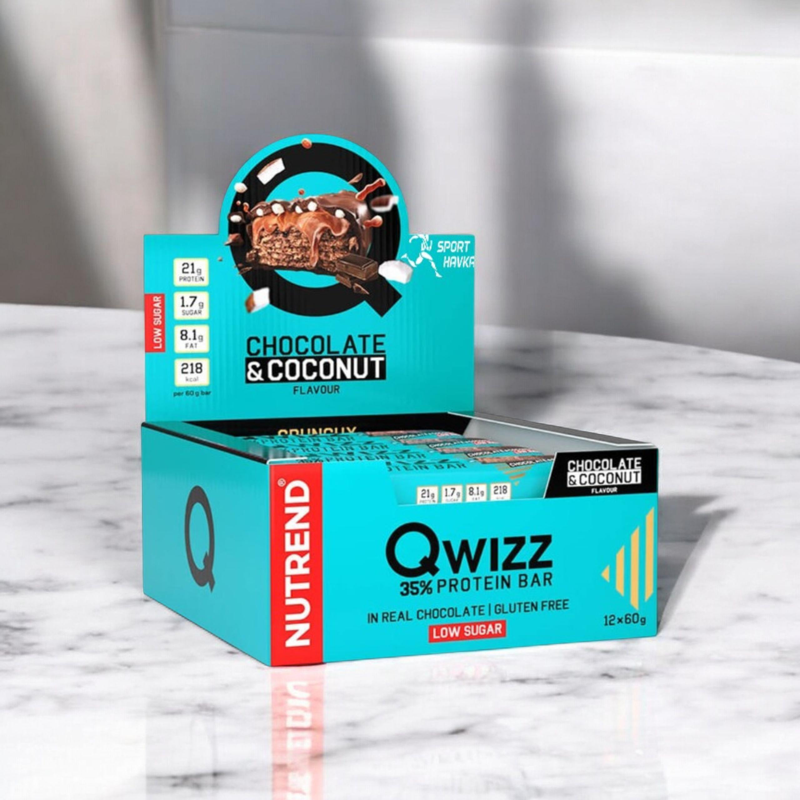 NUTREND - Baton QWIZZ Protein Bar - 24x 60g