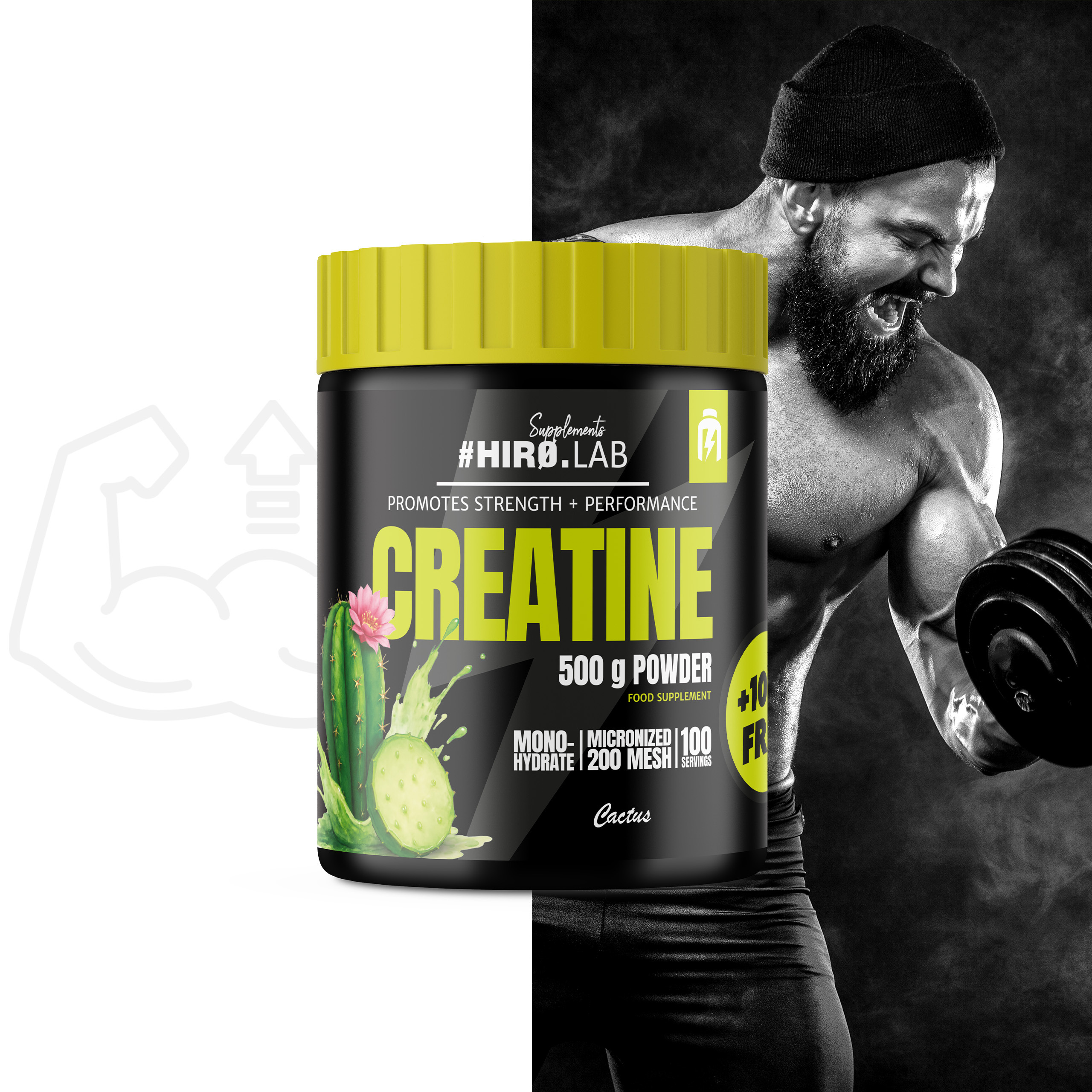 HIRO.LAB Creatine - 3x 500g + 100g FREE
