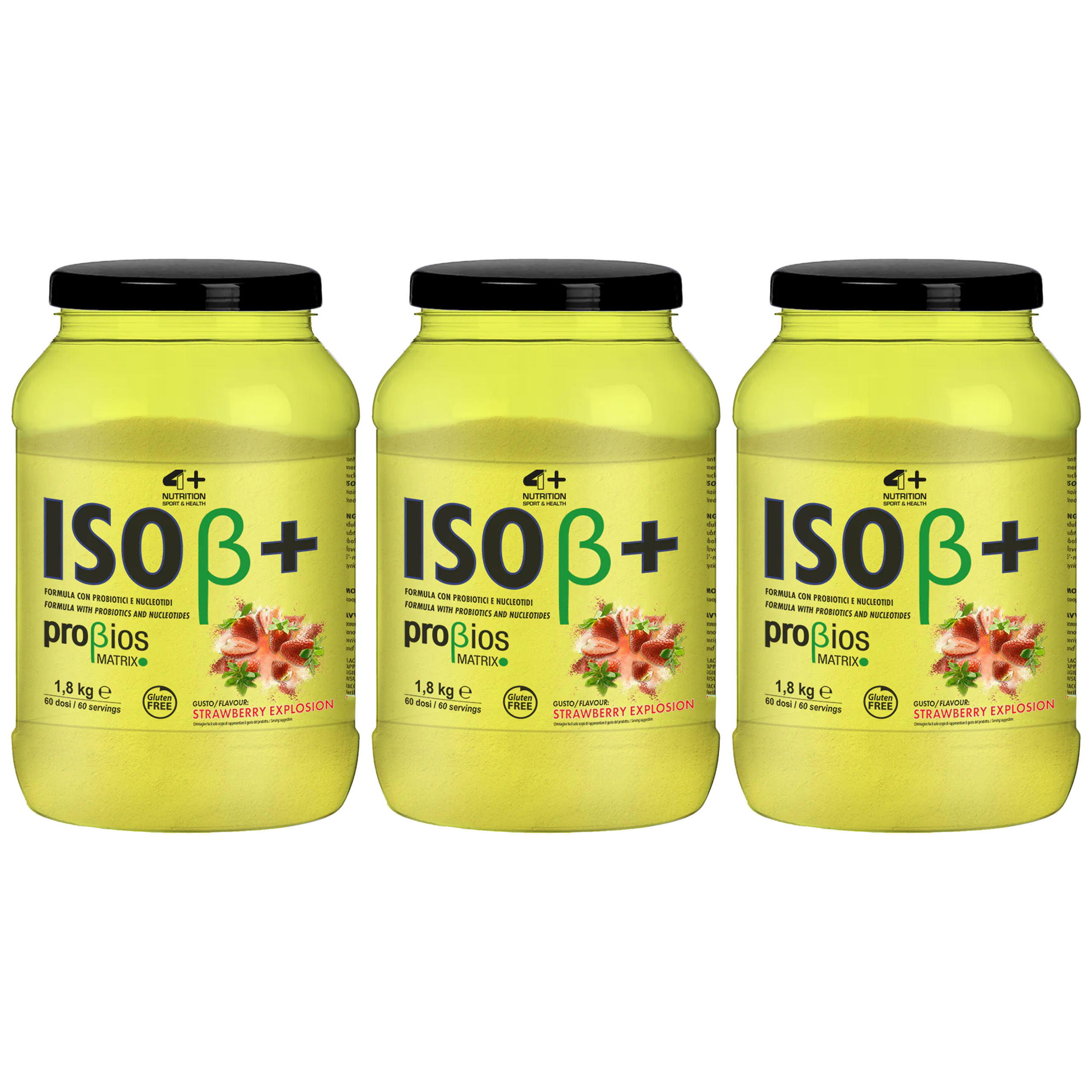4+ NUTRITION ISO+ Probiotics - 3x 1800g
