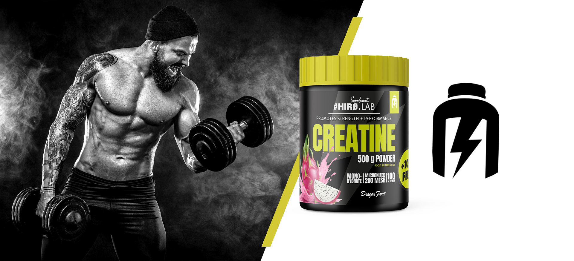 HIRO.LAB Creatine - 3x 500g + 100g FREE
