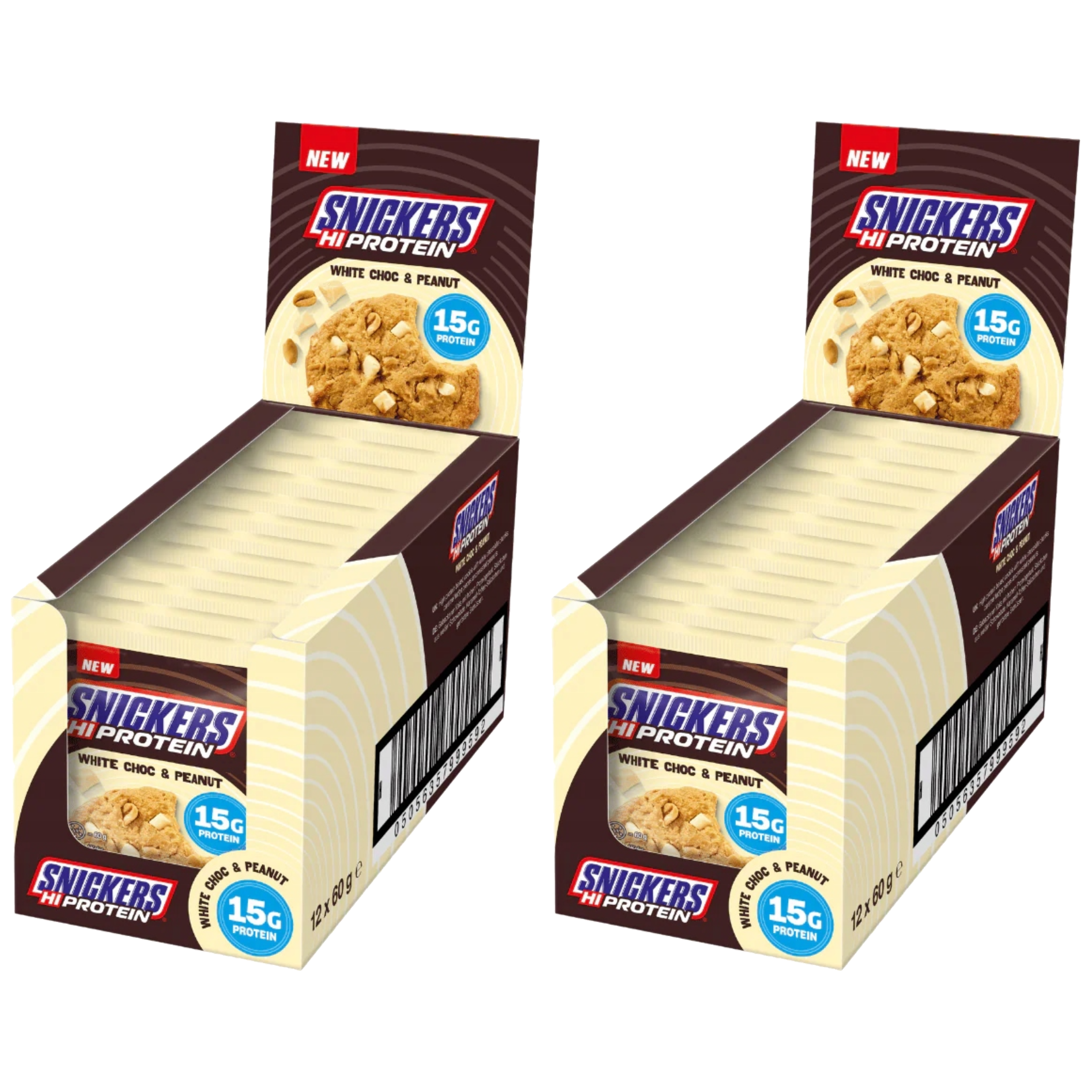 Mars - High Protein Cookie - 12x 2x 60g - White Chocolate & Peanut