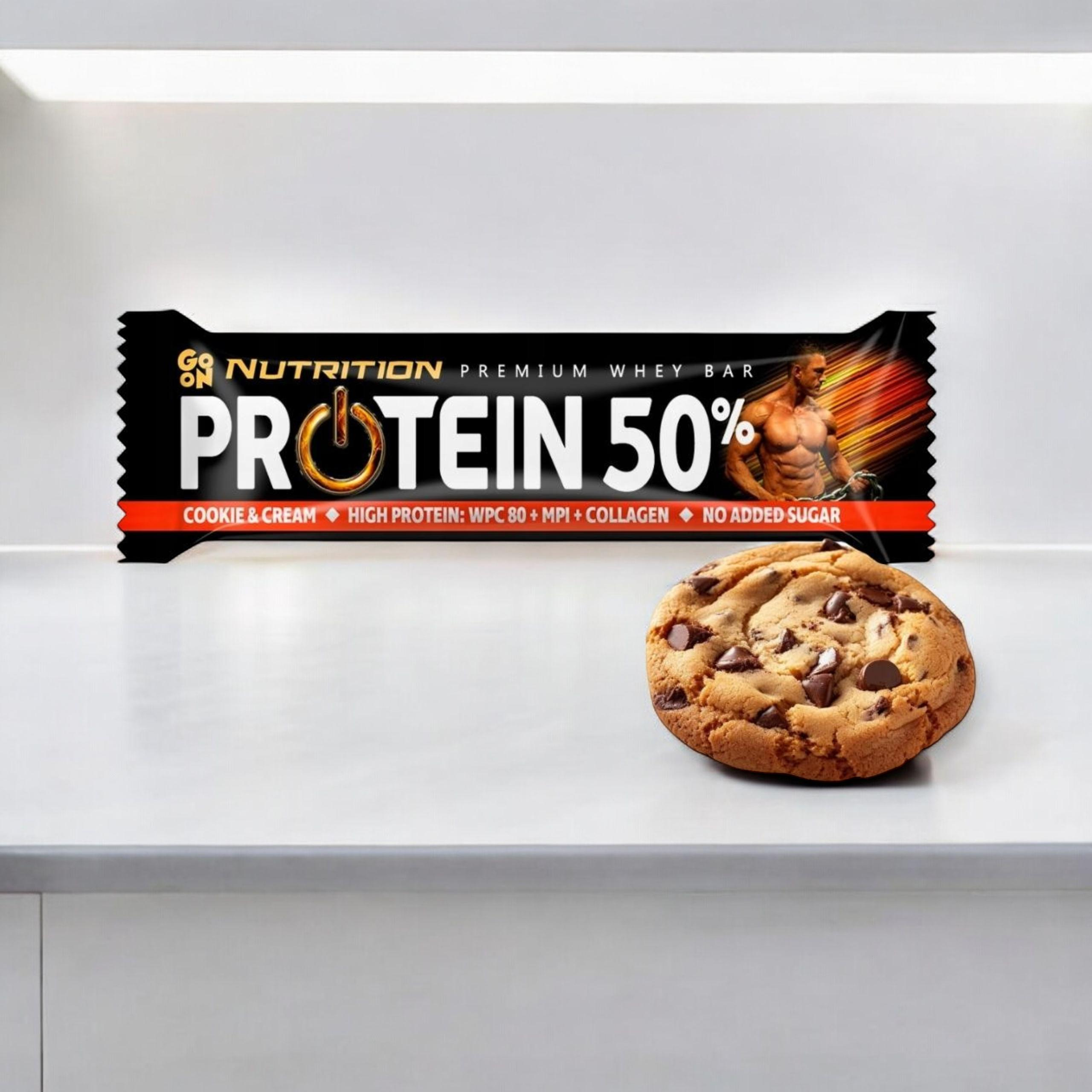SANTE - Go On Protein 50% - 24x 40g - Cookie & Cream - WYPRZEDAŻ - 3-08