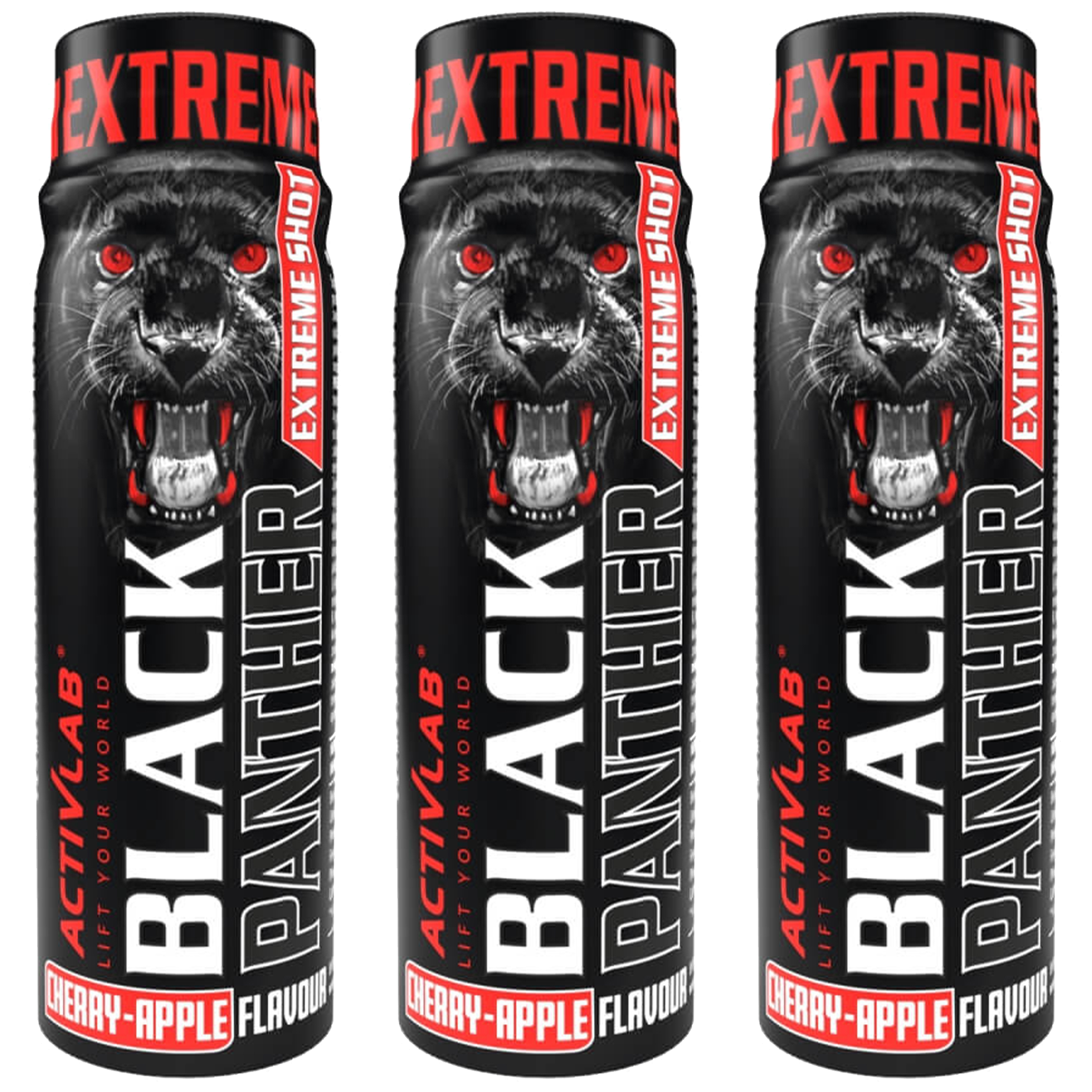 ACTIVLAB Black Panther Extreme Shot - 3x 80ml Cherry Apple