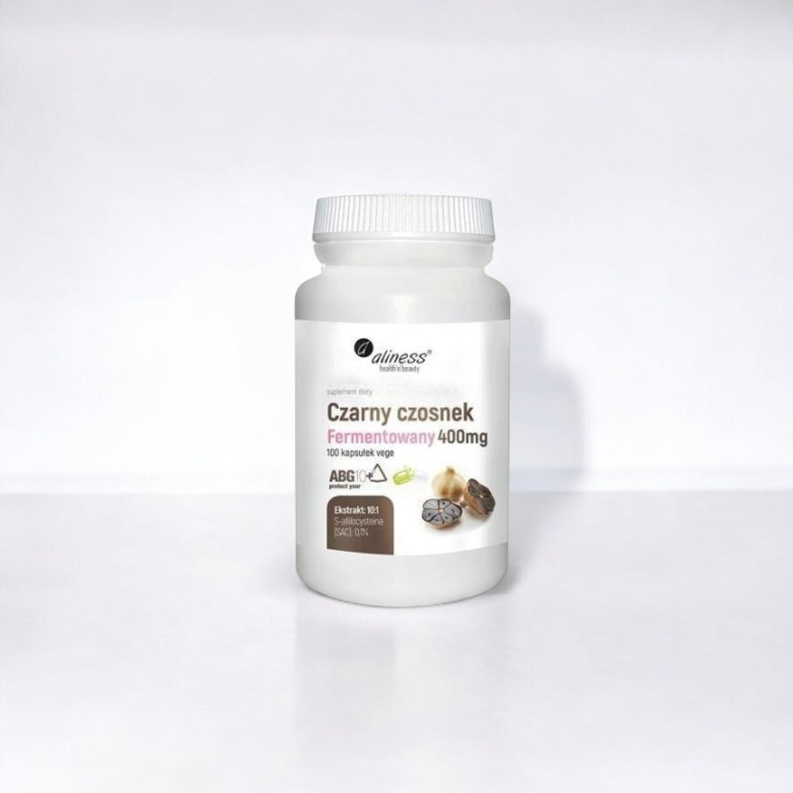 ALINESS - Czarny Czosnek Fermentowany 400mg - 100vcaps.