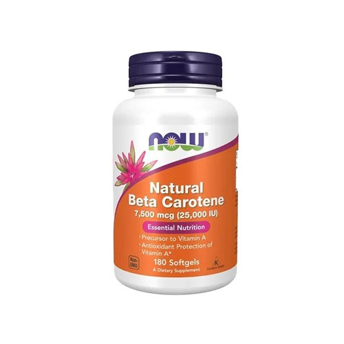 NOW Natural Beta Carotene 25000IU - 180soft gels