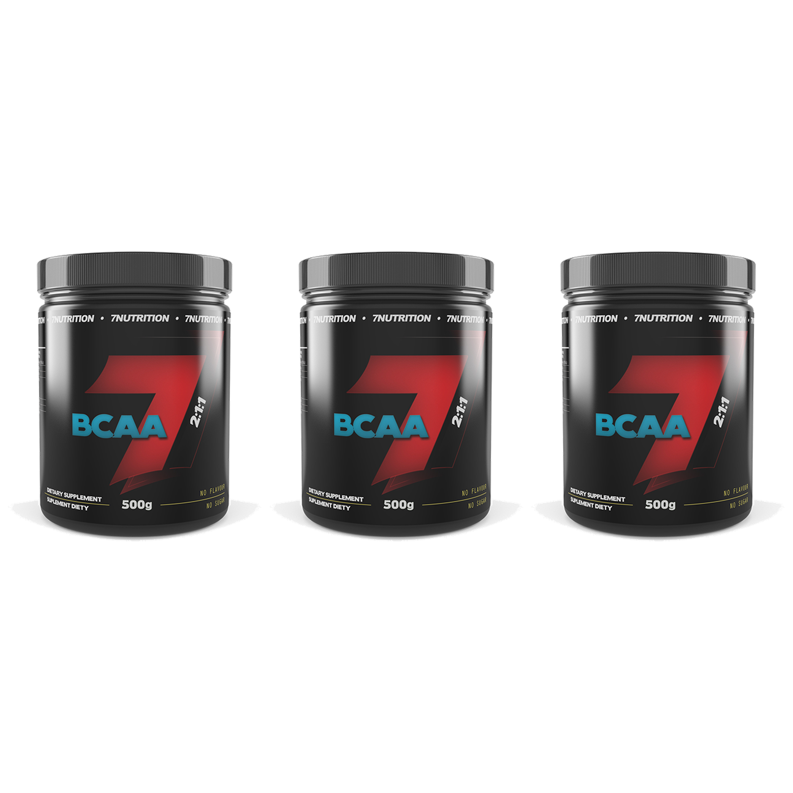 7 NUTRITION BCAA 100% - 3x 500g