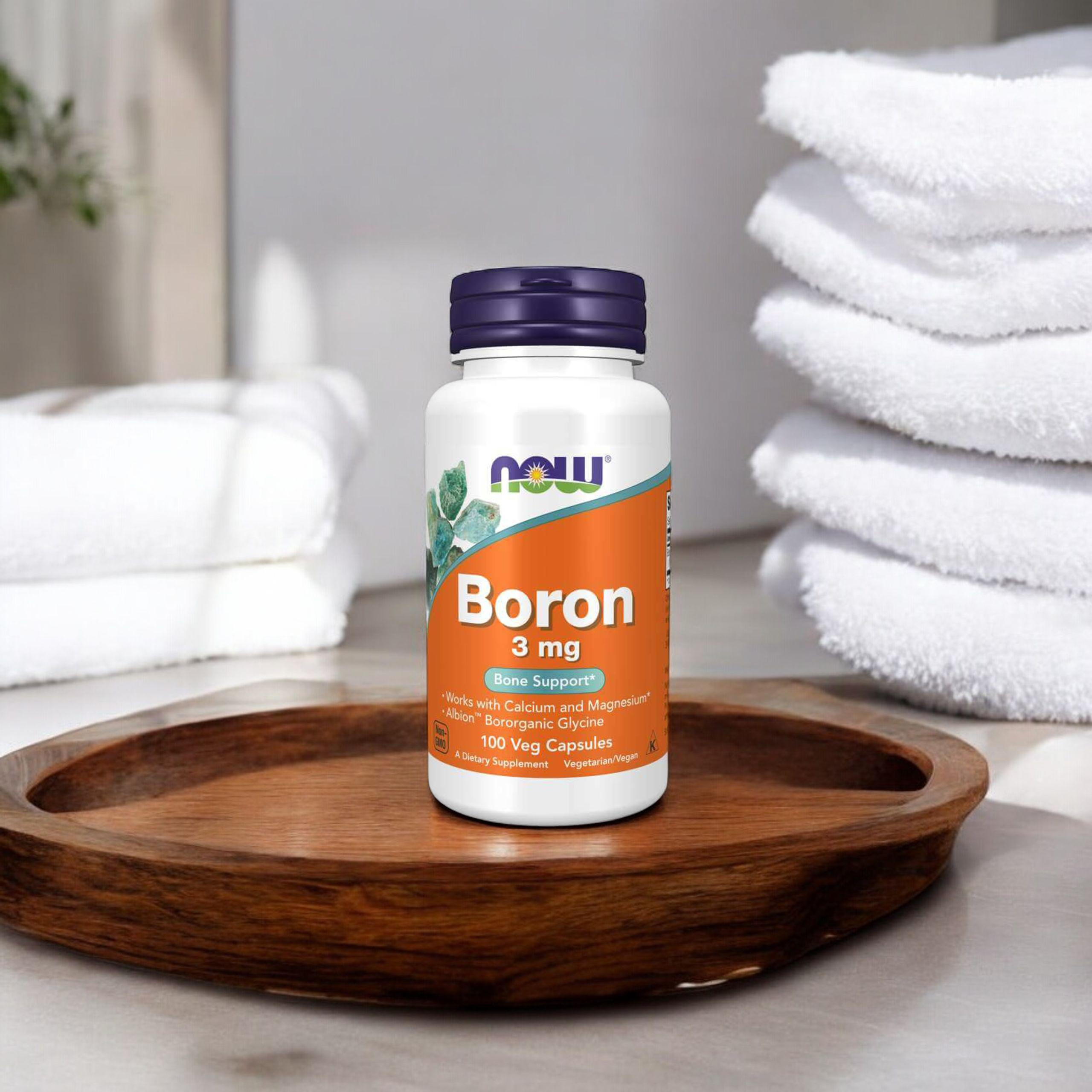 NOW Boron 3mg - 3x 100vcaps.